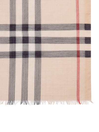 Burberry Check wool scarf outlook