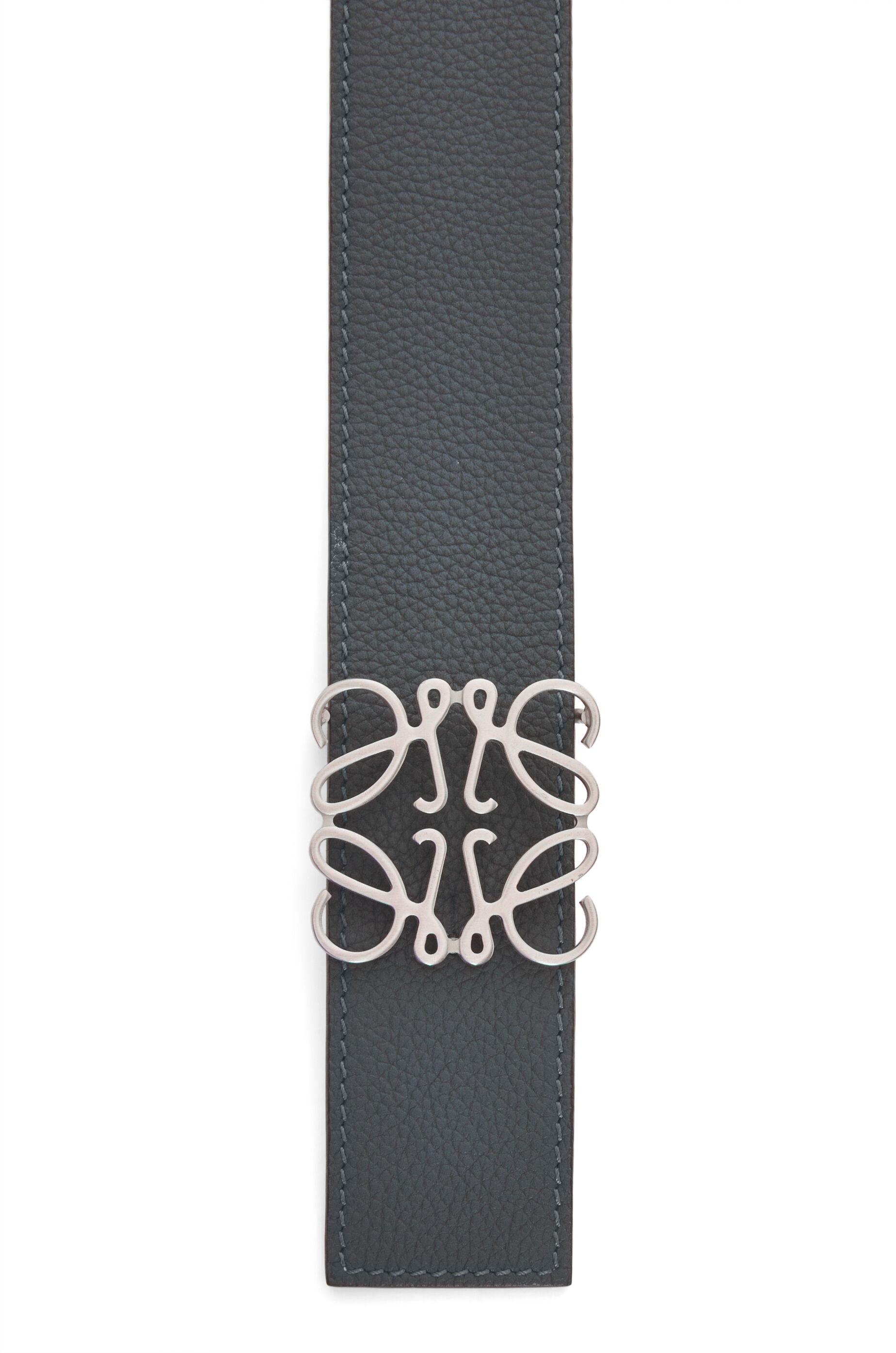 Reversible Anagram belt in soft grained calfskin - 4