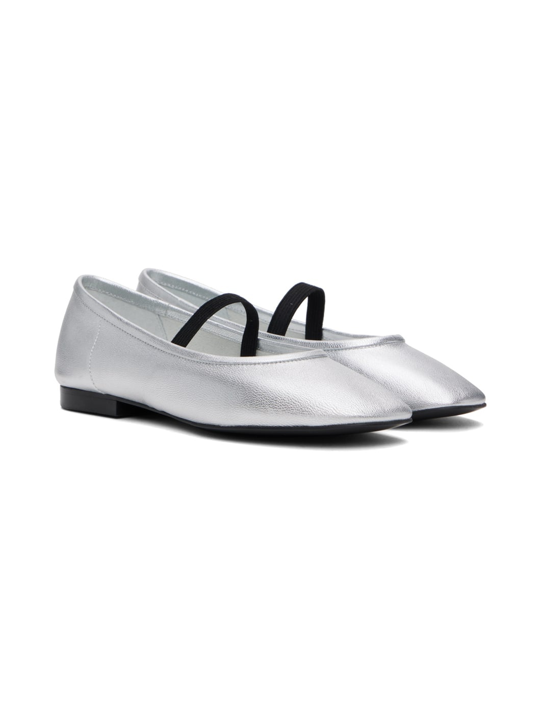 Silver Katharina Ballerina Flats - 4