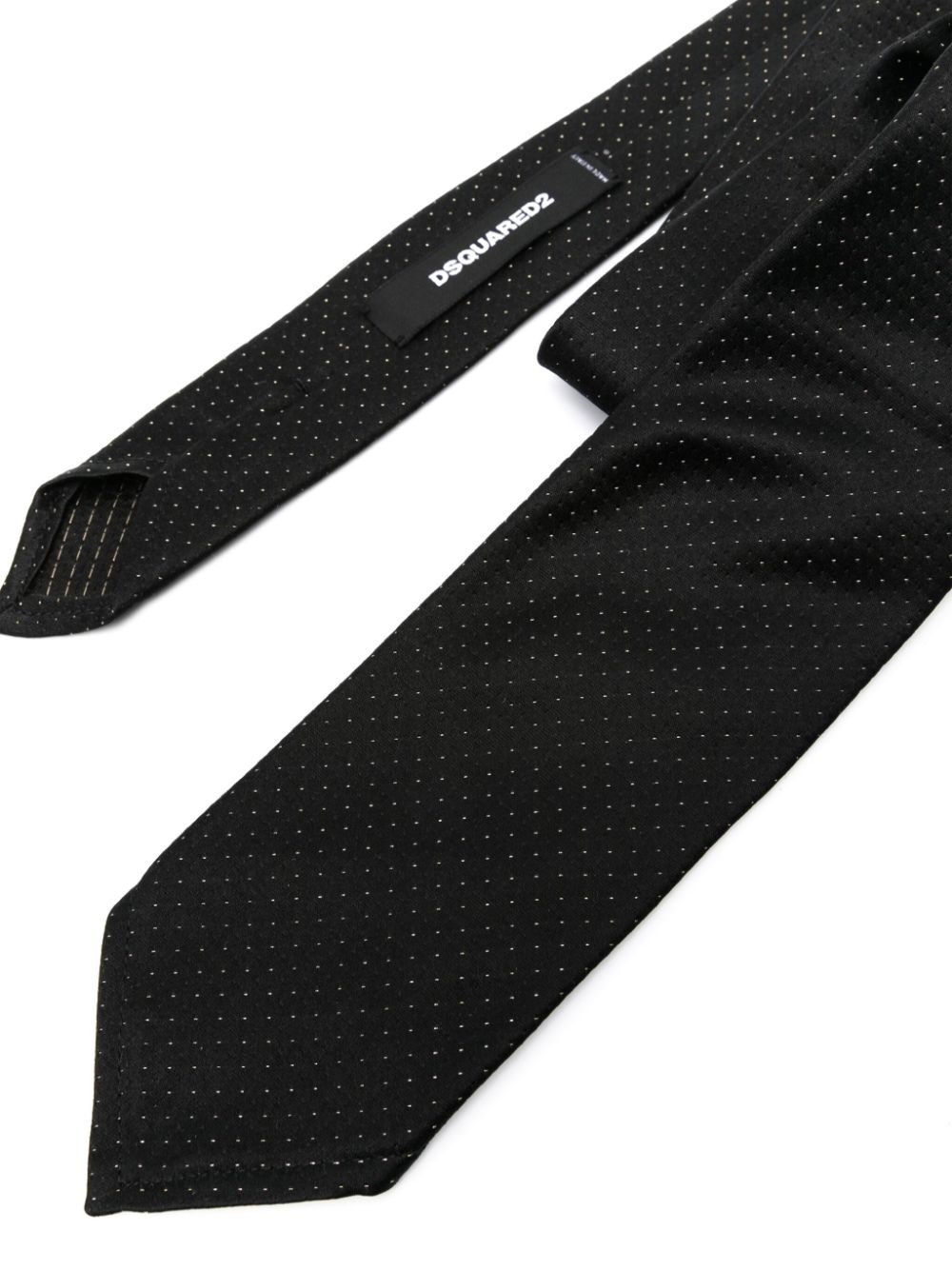 dot-print pointed tie - 2