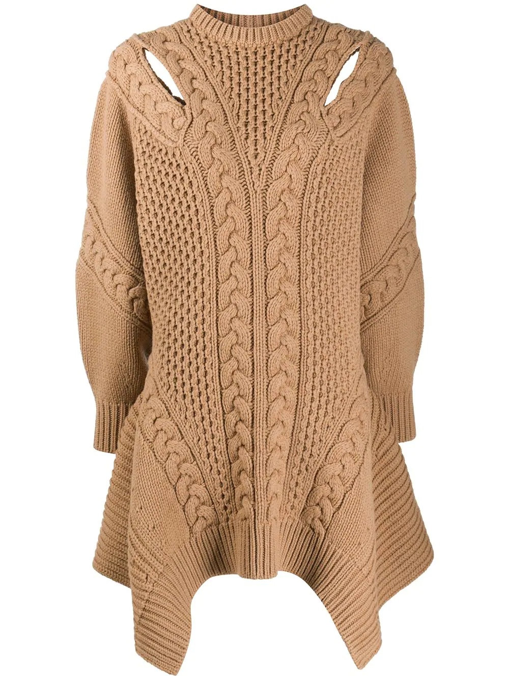 knitted handkerchief hem jumper - 1