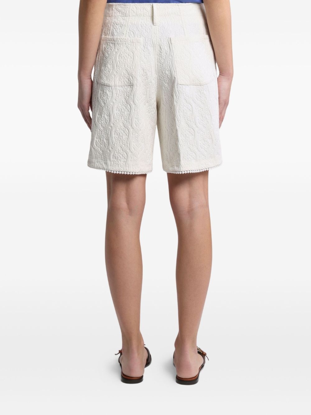 paisley-jacquard bermuda shorts - 4