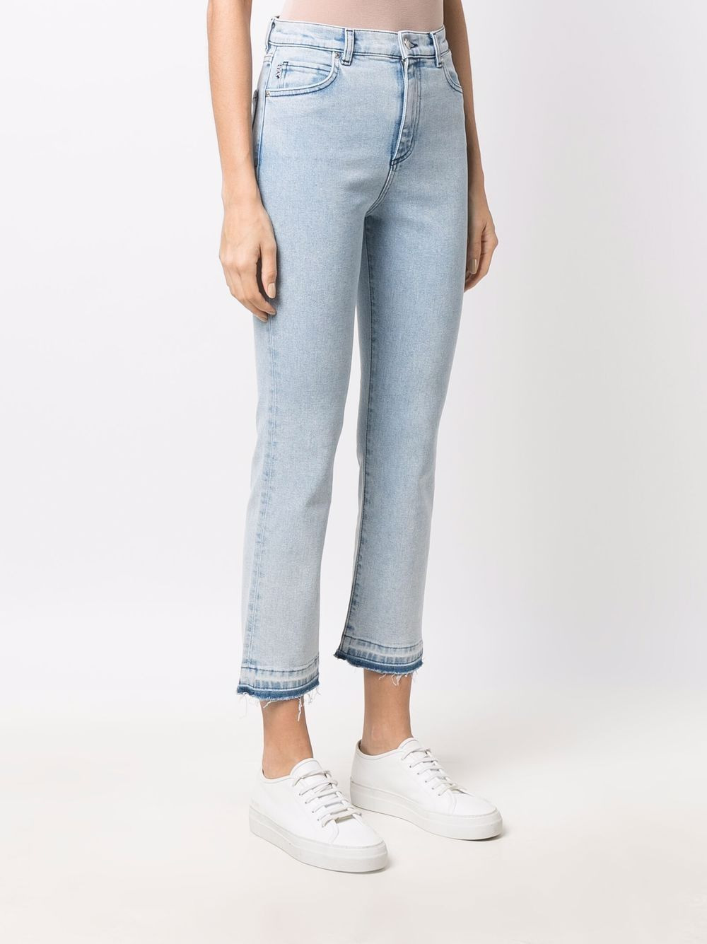cropped straight-leg jeans - 3