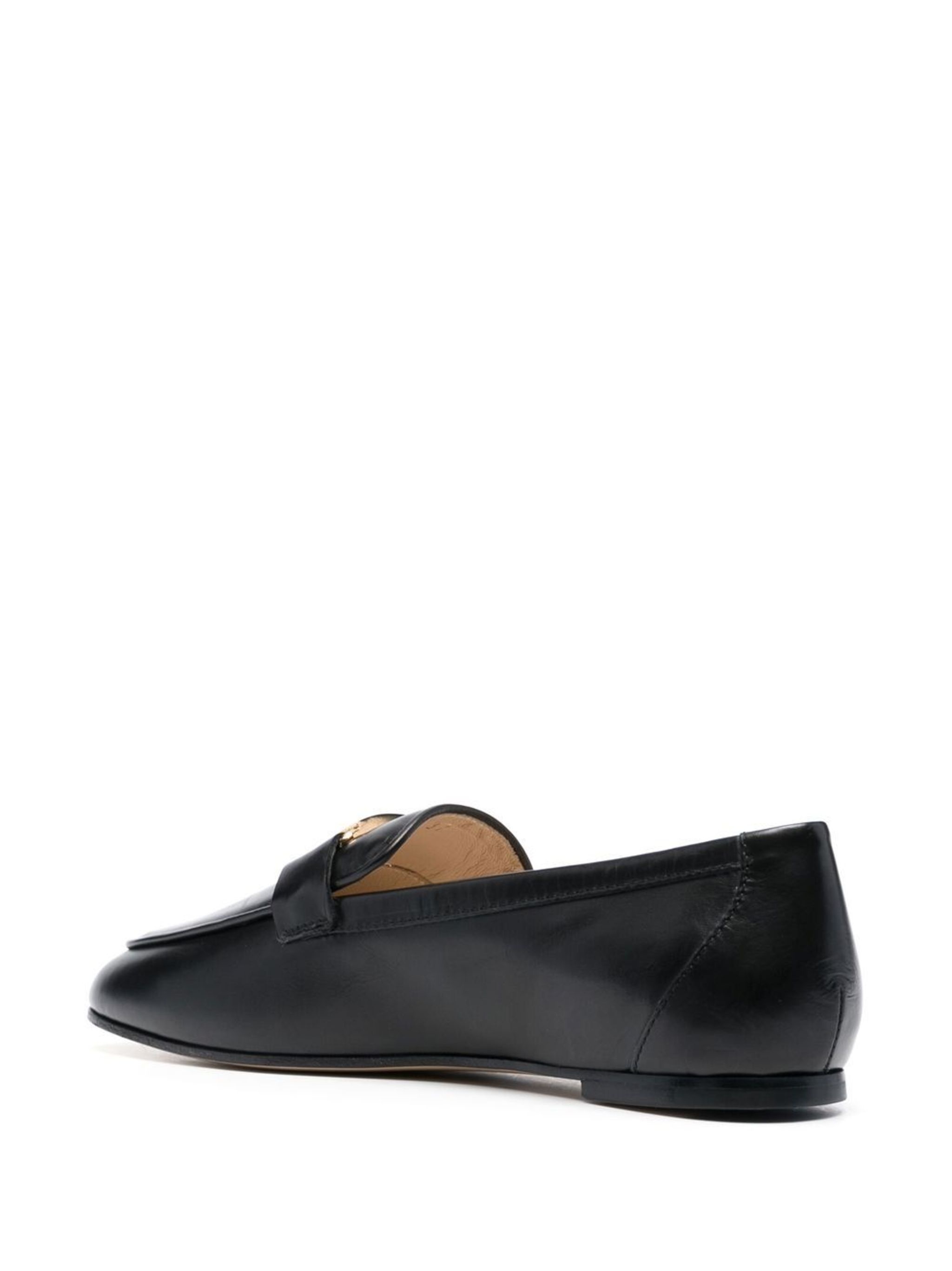 T-logo leather loafers - 3