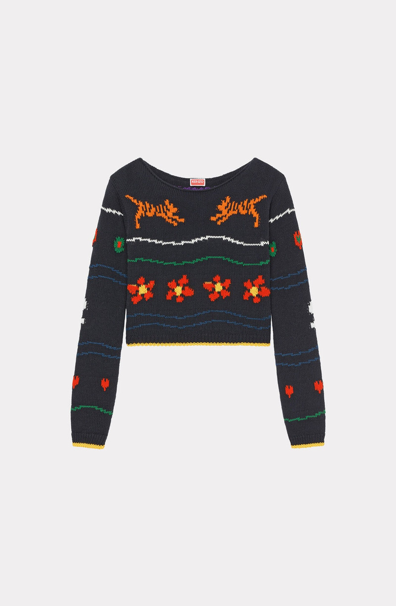 'KENZO Pixel' cropped jumper - 1