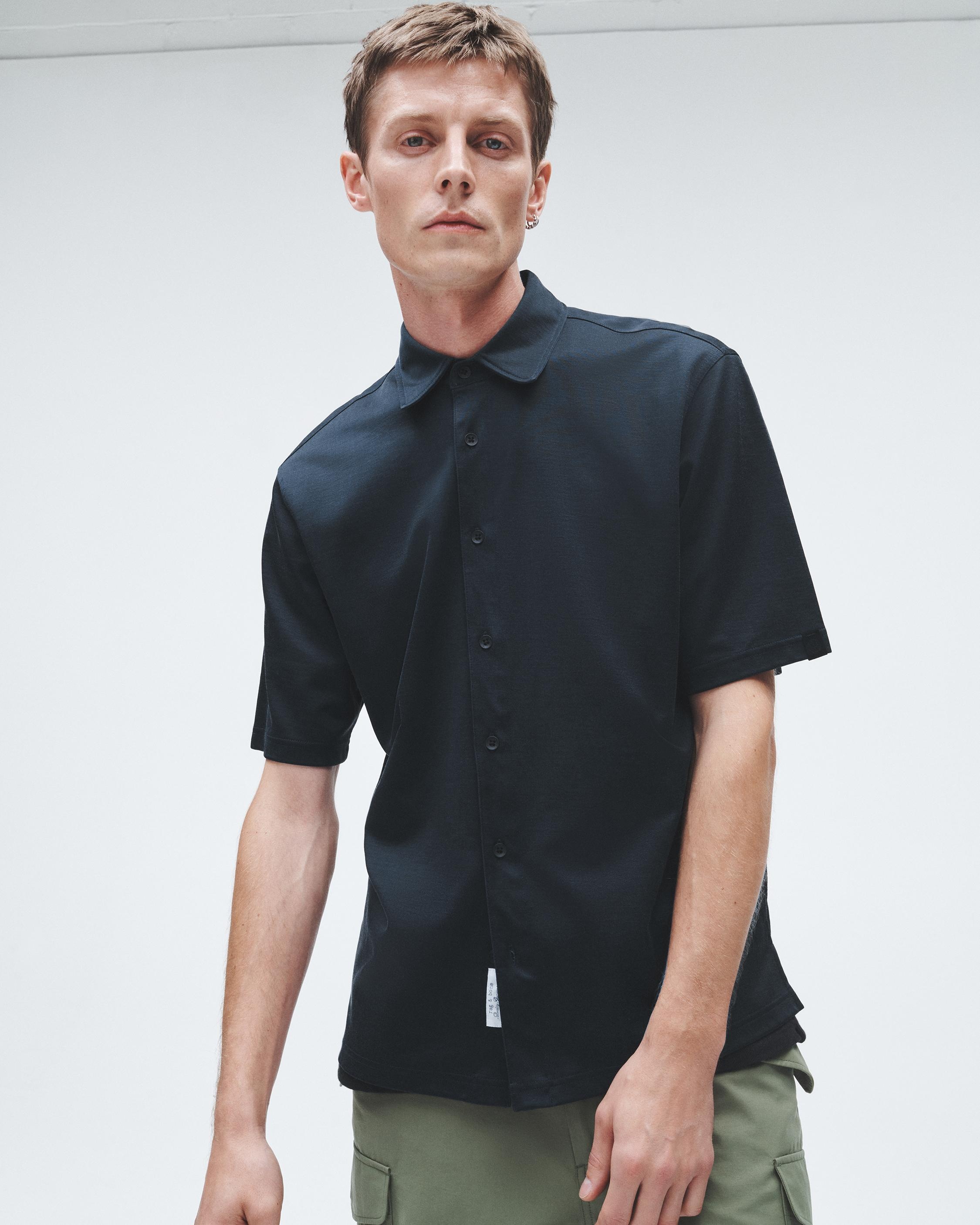 Dalton Knit Cupro Shirt
Relaxed Fit Button Down - 2