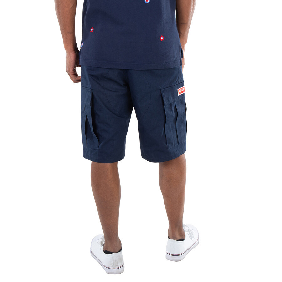 Kenzo Midnight Blue Cargo Pocket Bermuda Shorts - 2