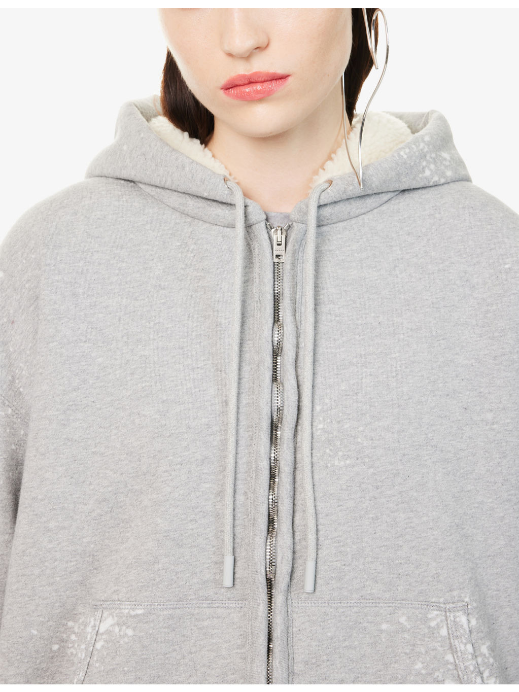 Internal-Fleece Relaxed-Fit Cotton-Blend Hoodie - 5