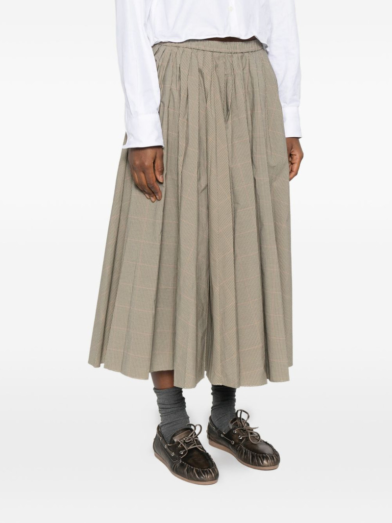 plaid pleated midi skirt 3
