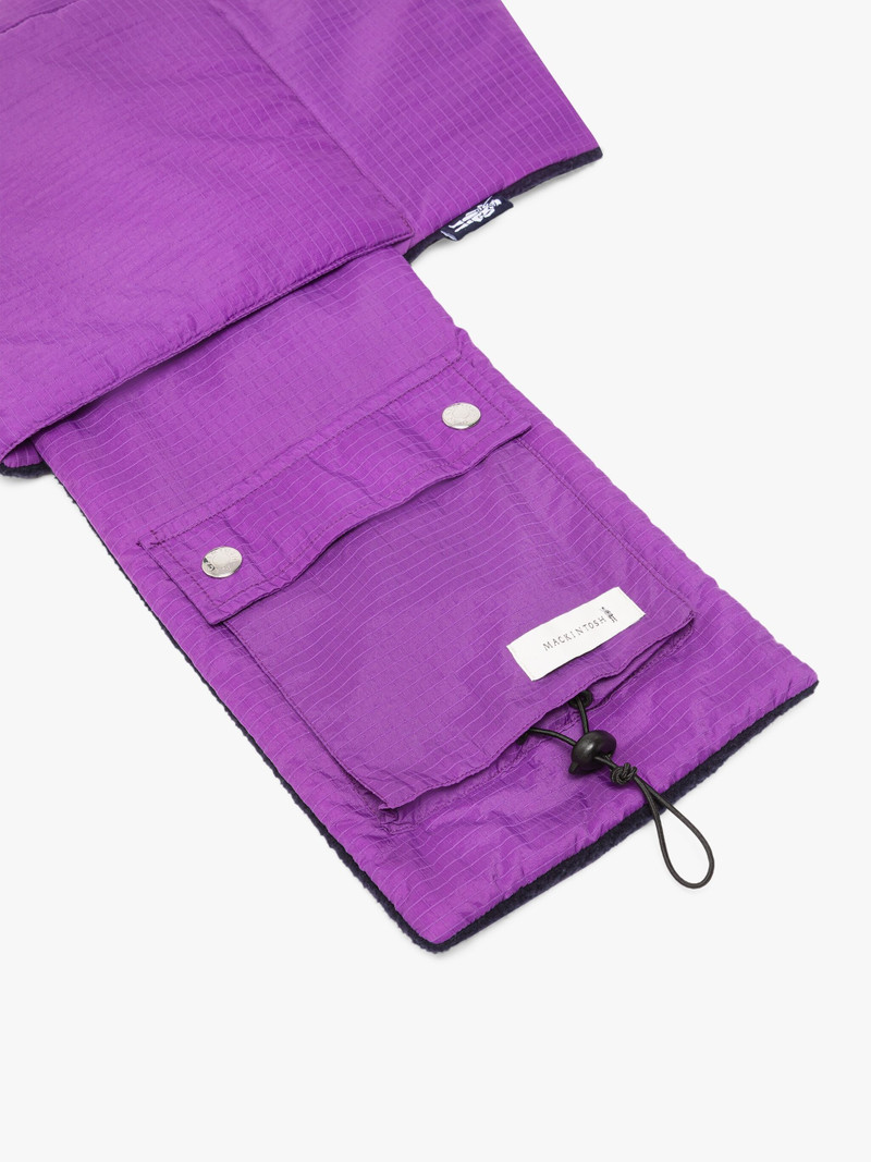 PURPLE & NAVY FLEECE SCARF 3