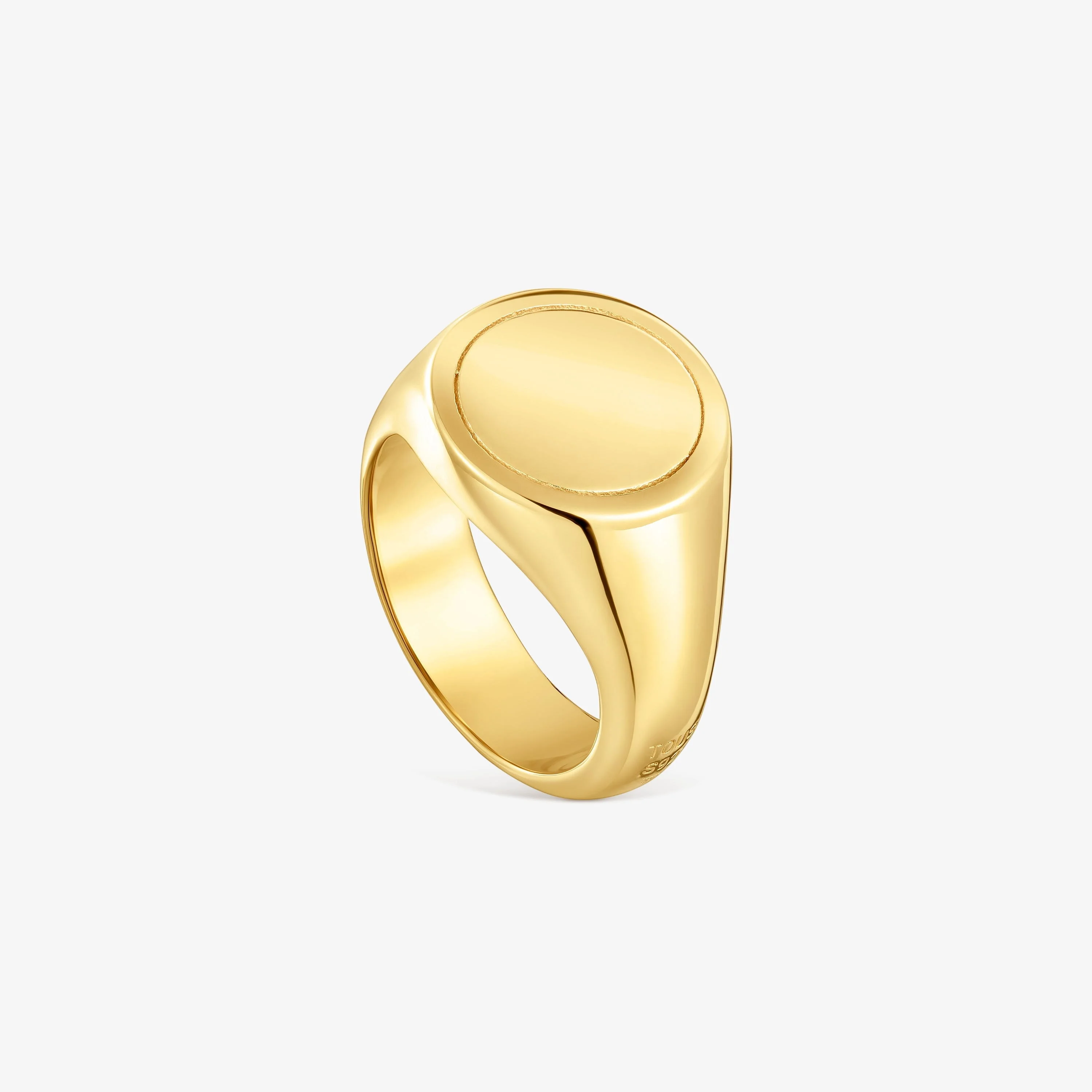 14mm 18K gold vermeil Signet ring TOUS Basics - 1