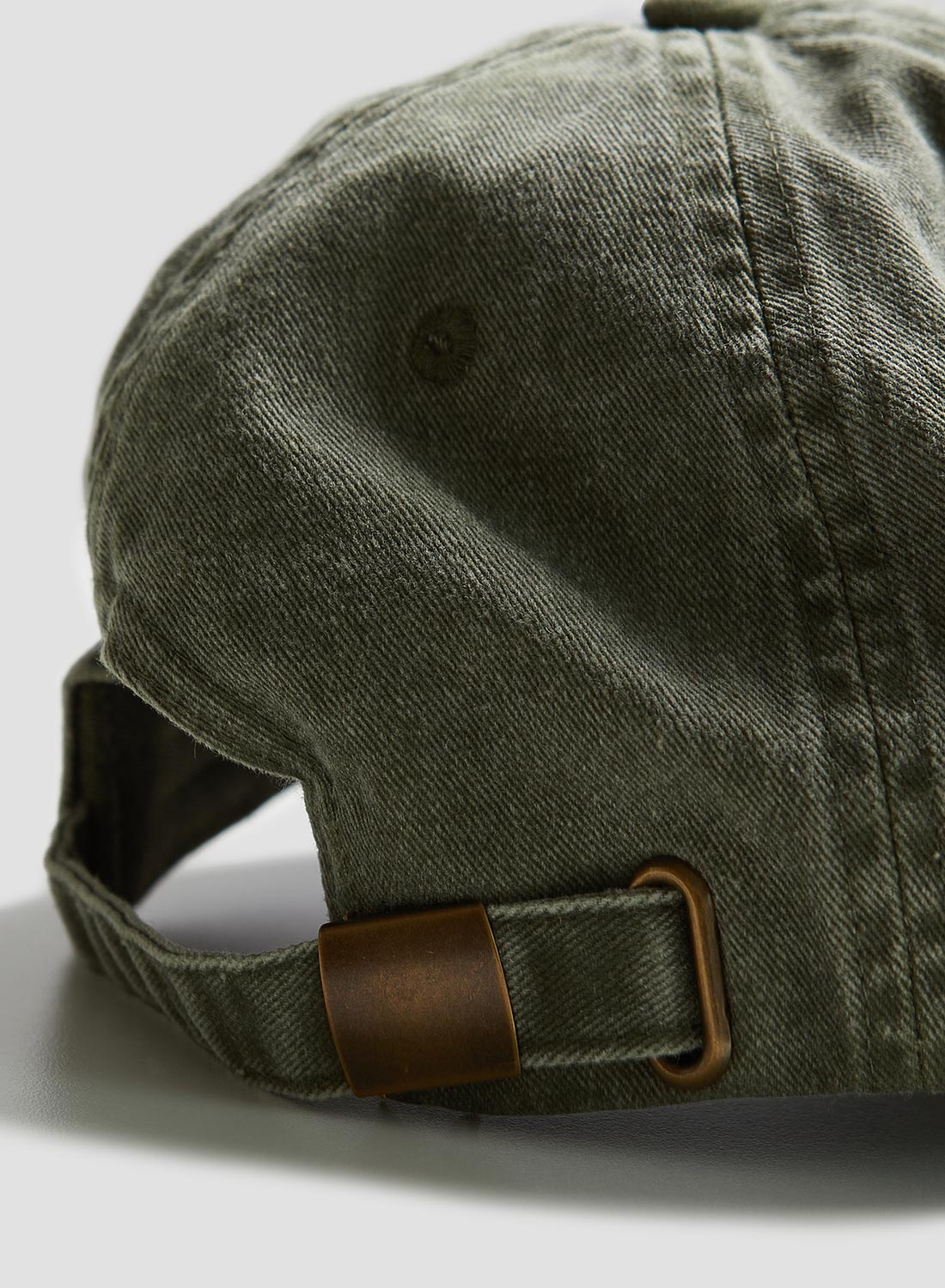Vintage 6 Panel Cap in Washed Olive - 3