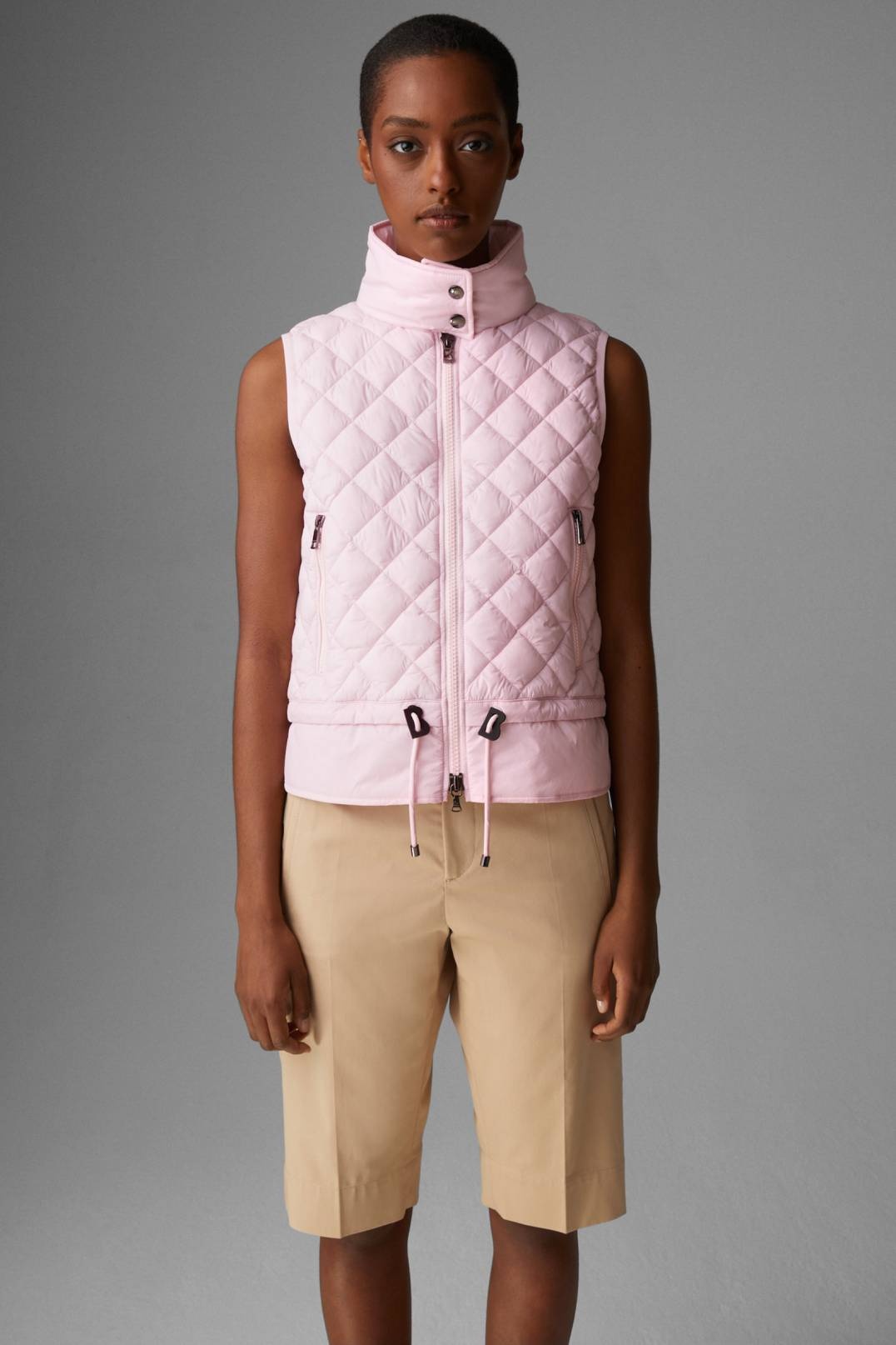 ELINA QUILTED VEST IN PINK - 2
