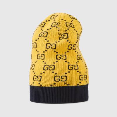 GUCCI GG Multicolor wool cotton hat outlook