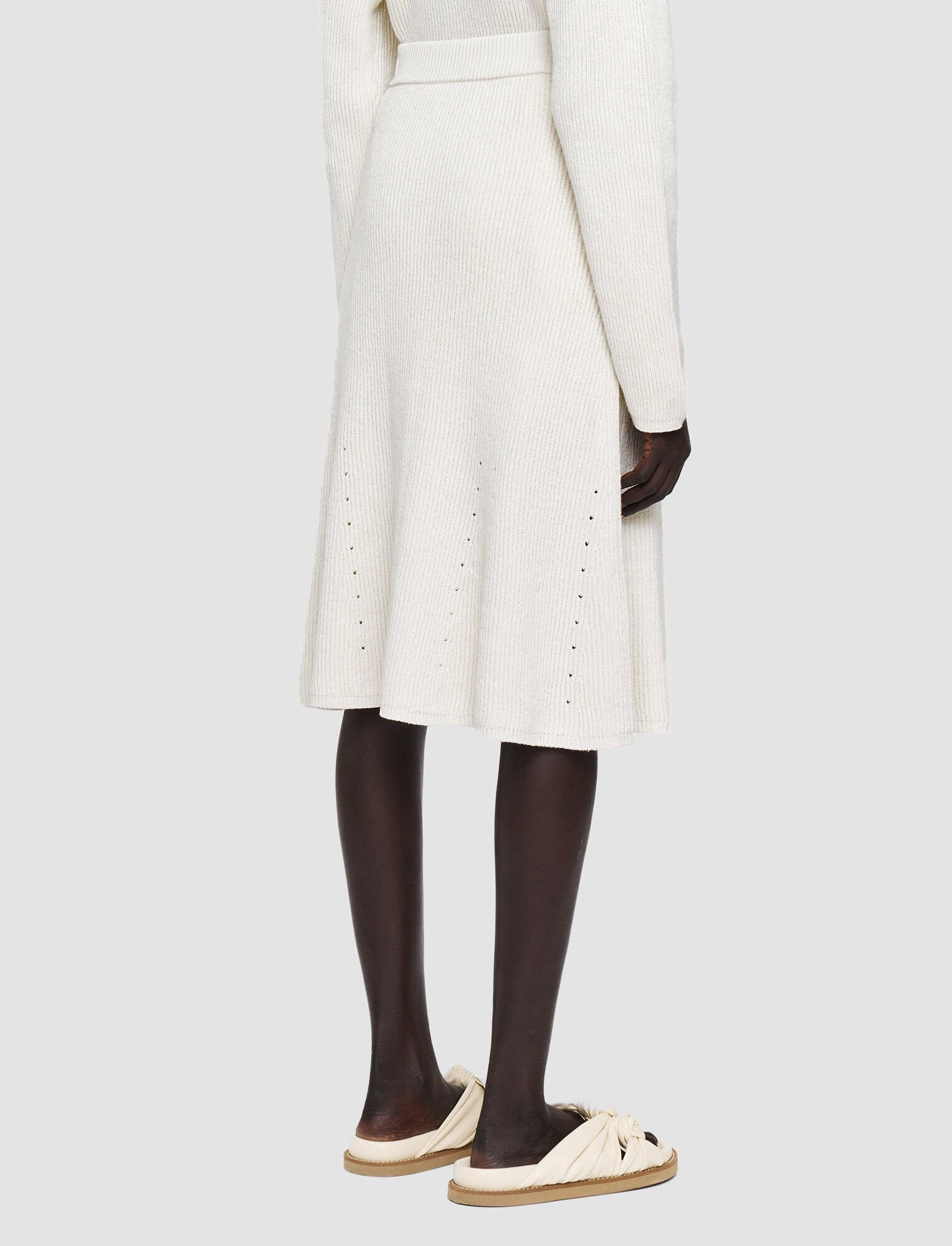 Linen Cotton Knitted Skirt - 3