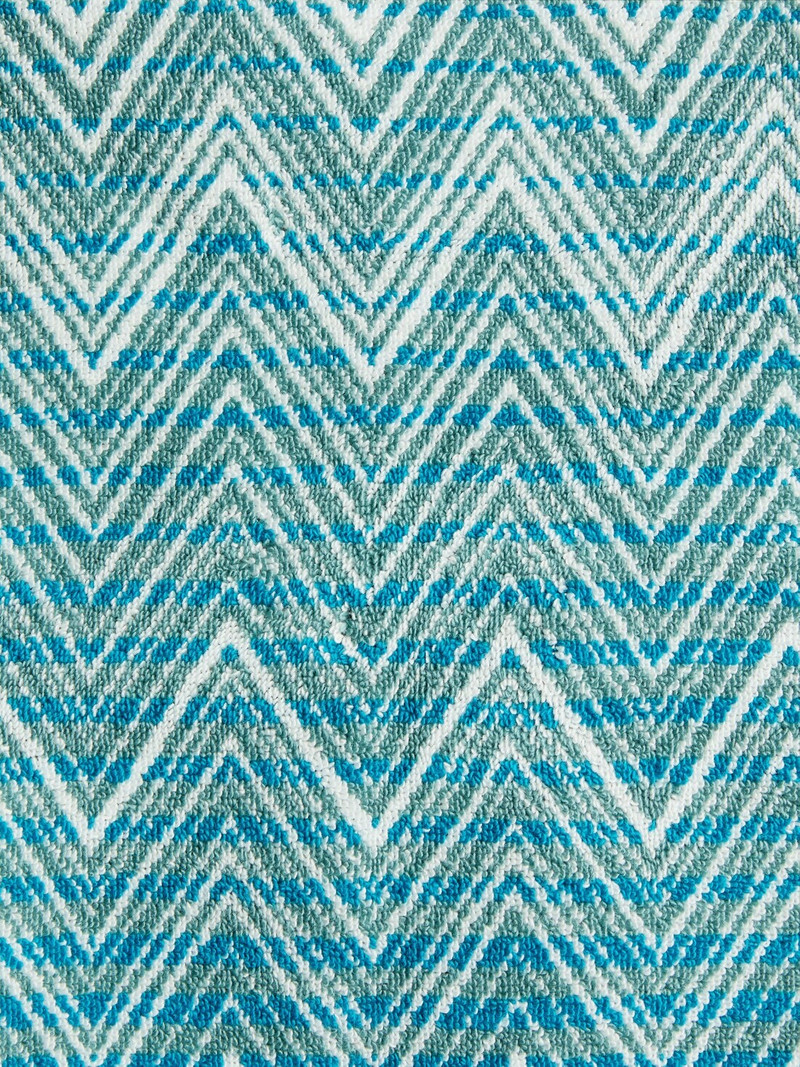 Stone Hooded Bathrobe in cotton terry with zebra pattern 4