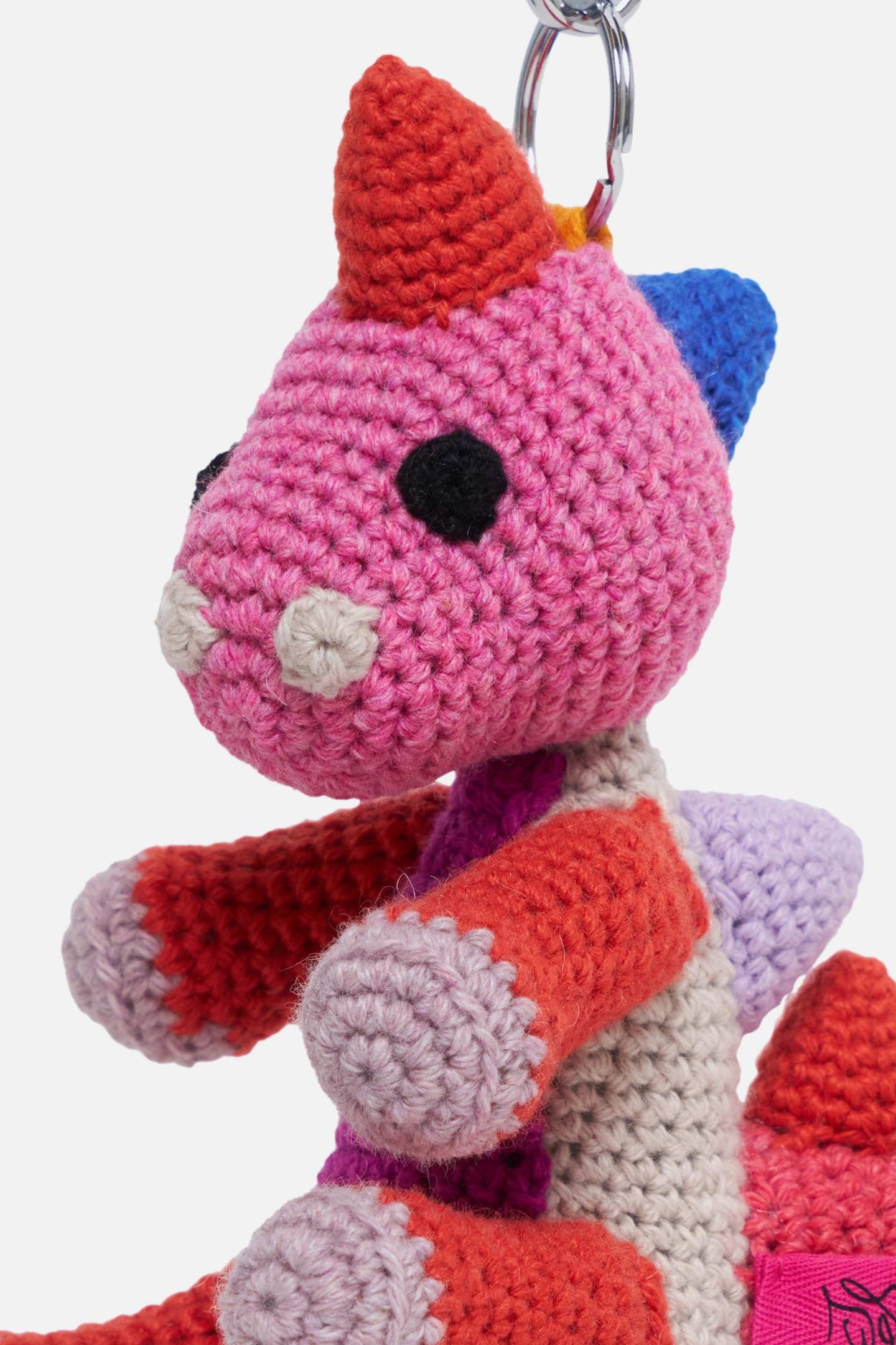 CROCHET DINOSAUR KEYCHAIN CHARM - 2