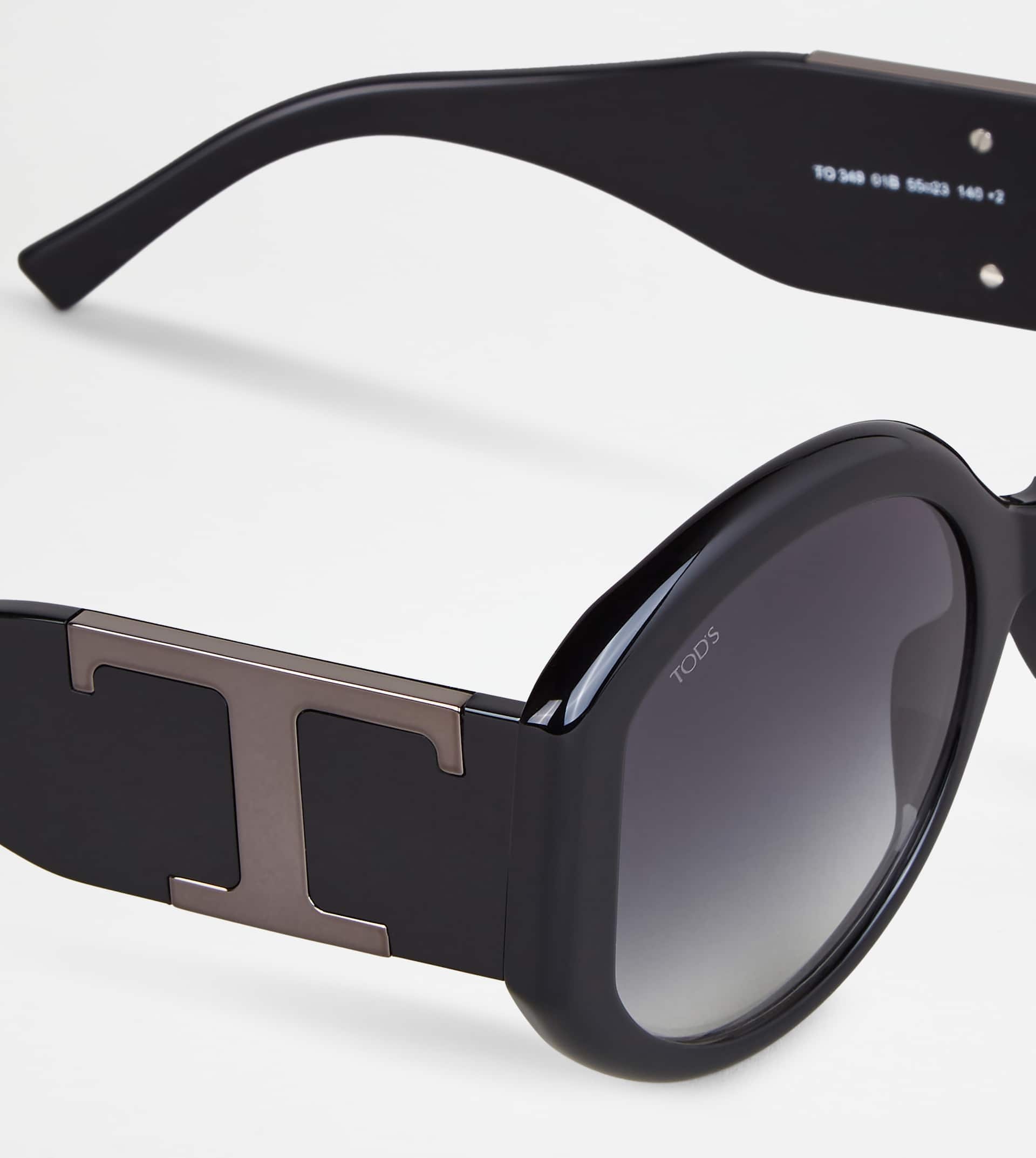 ROUND SUNGLASSES - BLACK - 4
