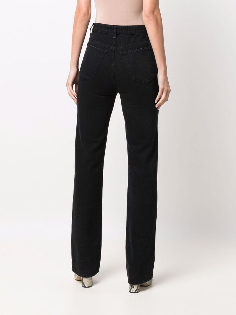 high waist flared jeans - 4