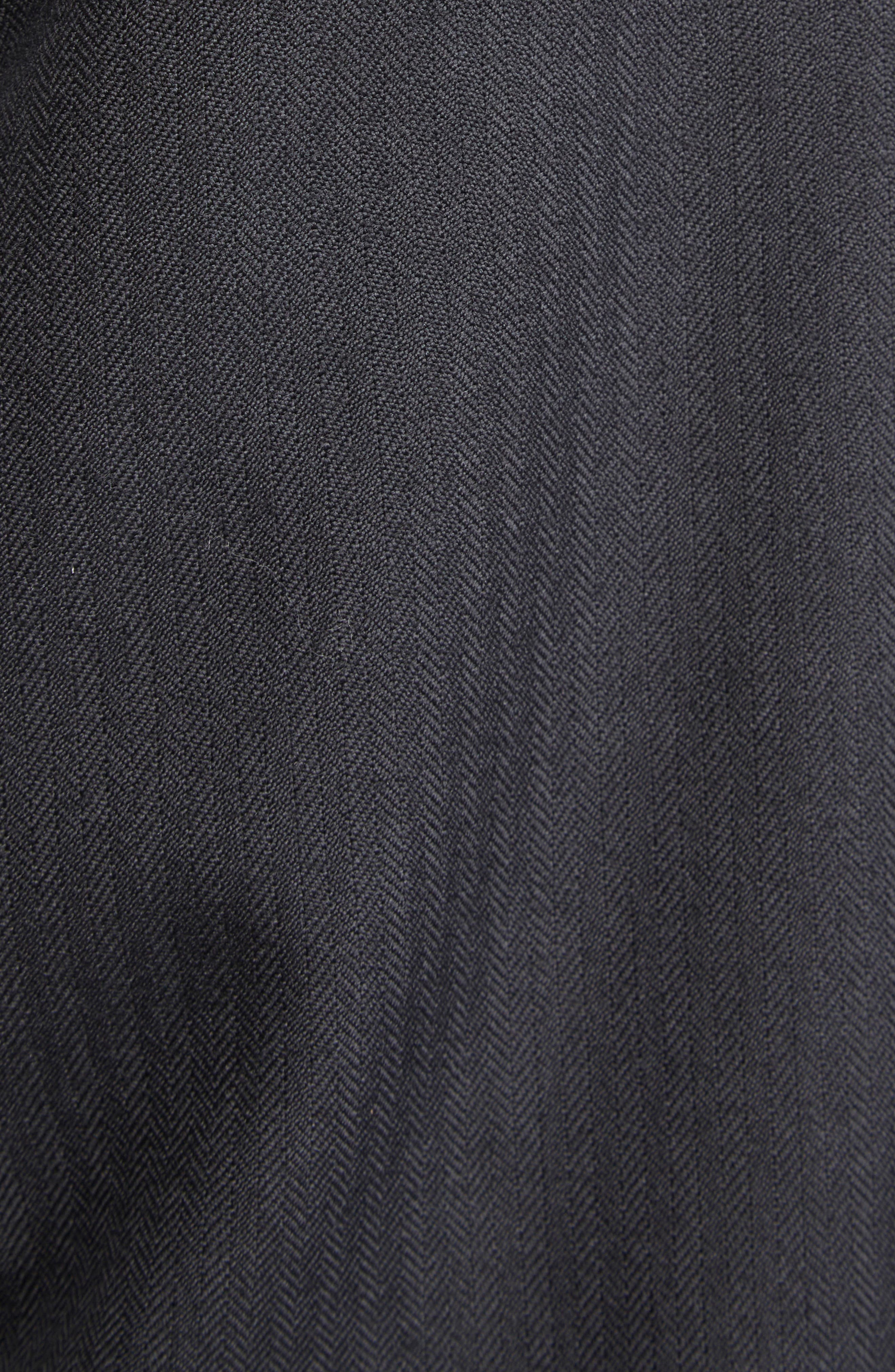 Maison Margiela Single Breasted Herringbone Wool Blazer in Black at Nordstrom - 6