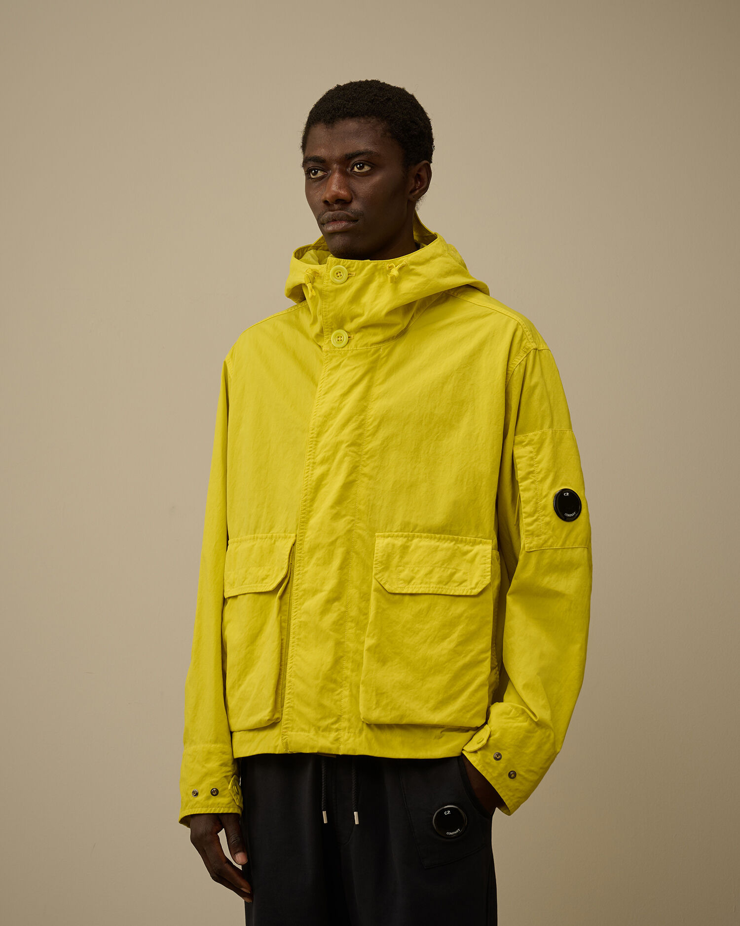 Twill Hooded Short Jacket - 3