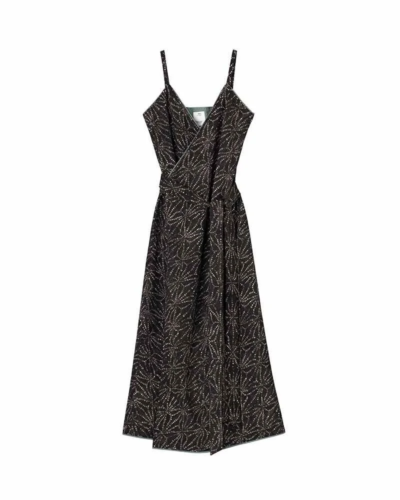 WRAP DRESS BLACK - 1