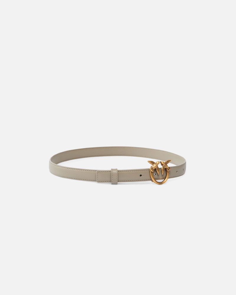 PINKO LOVE BIRDS THIN LEATHER BELT 2CM outlook