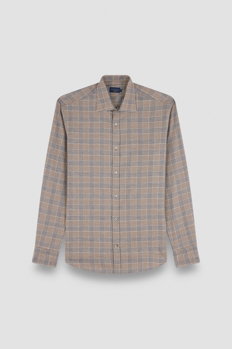 X-SOFT COTTON SHIRT WITH CHECKERED PATTERN 1