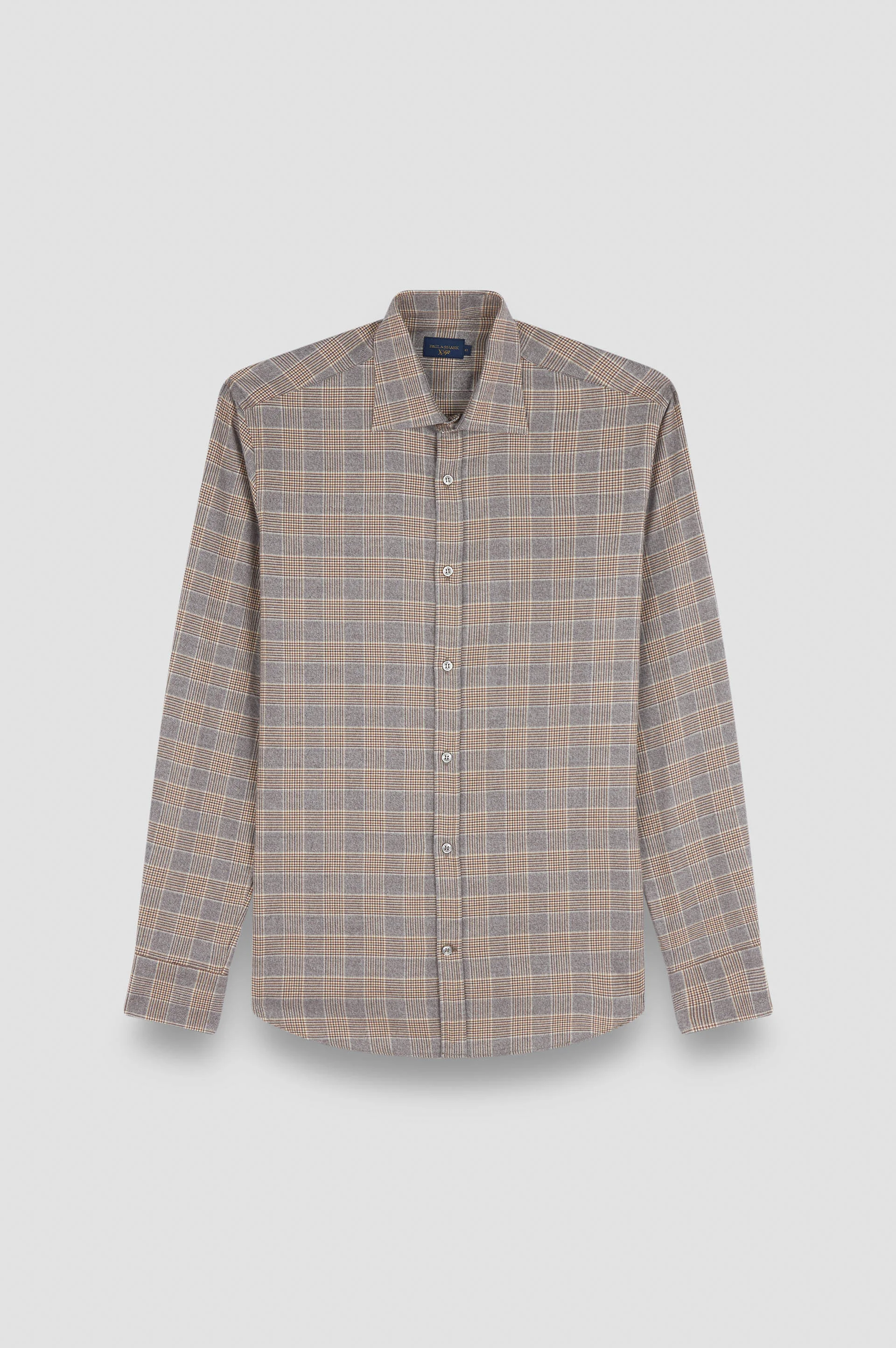 X-SOFT COTTON SHIRT WITH CHECKERED PATTERN - 1
