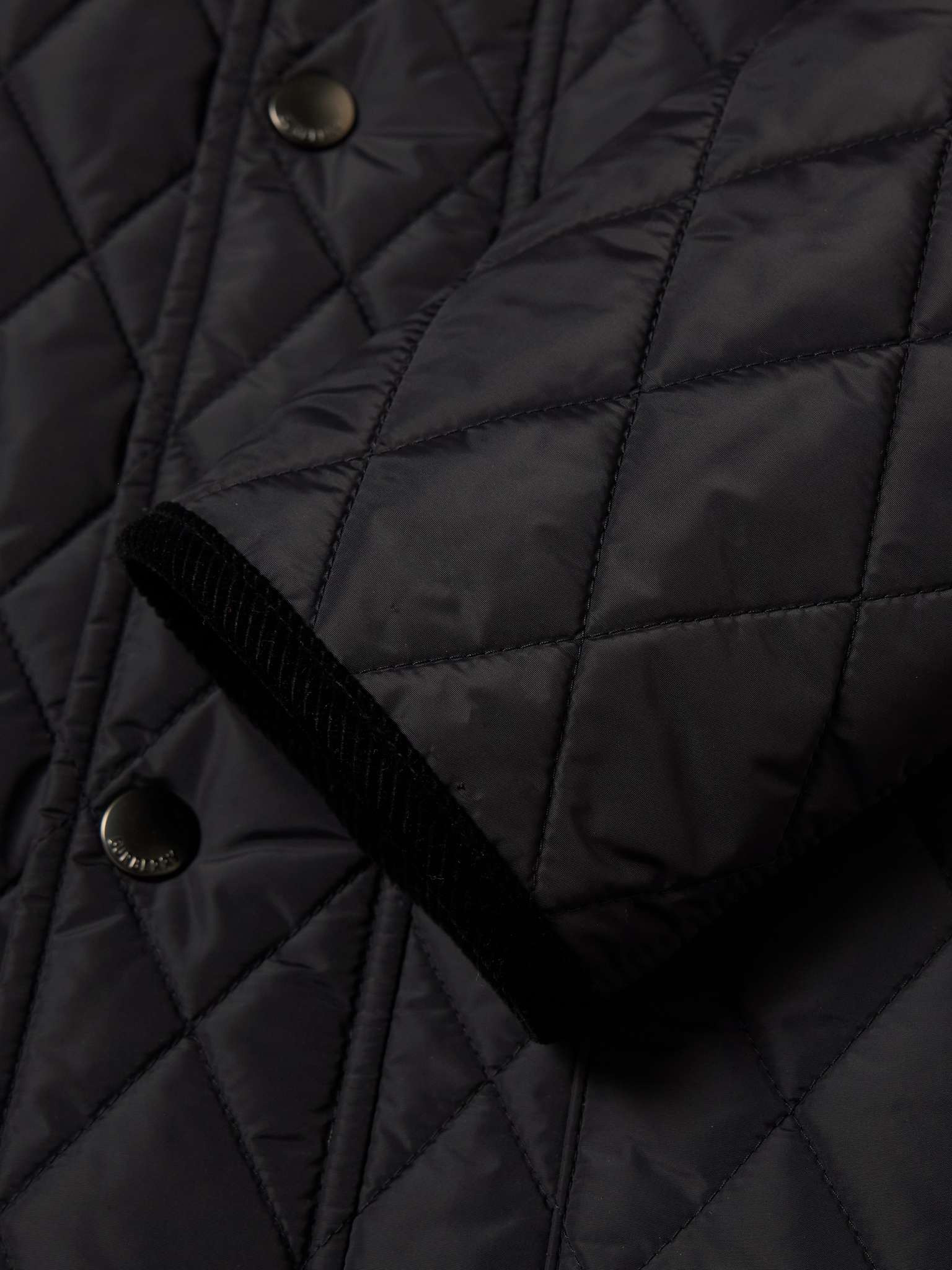 Corduroy-Trimmed Quilted Nylon Barn Jacket - 5
