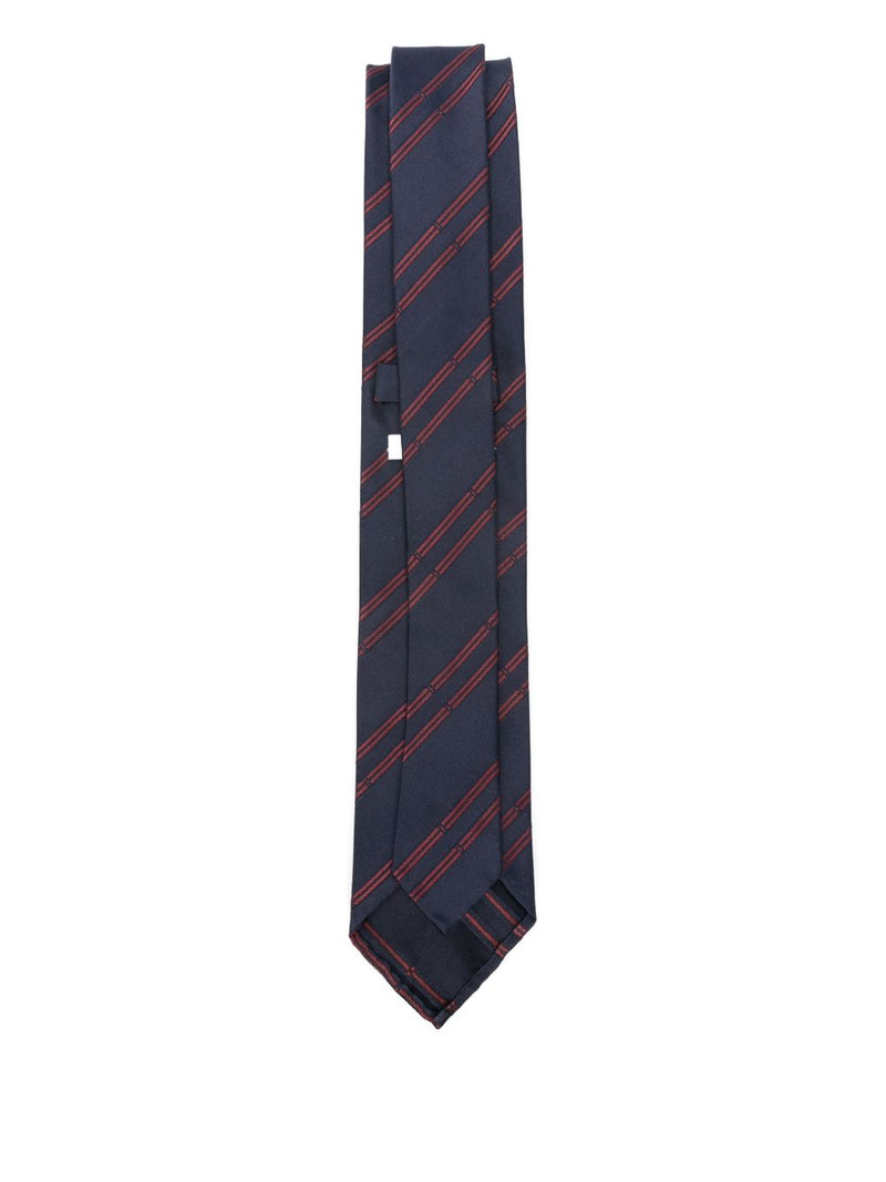 LARDINI striped tie outlook