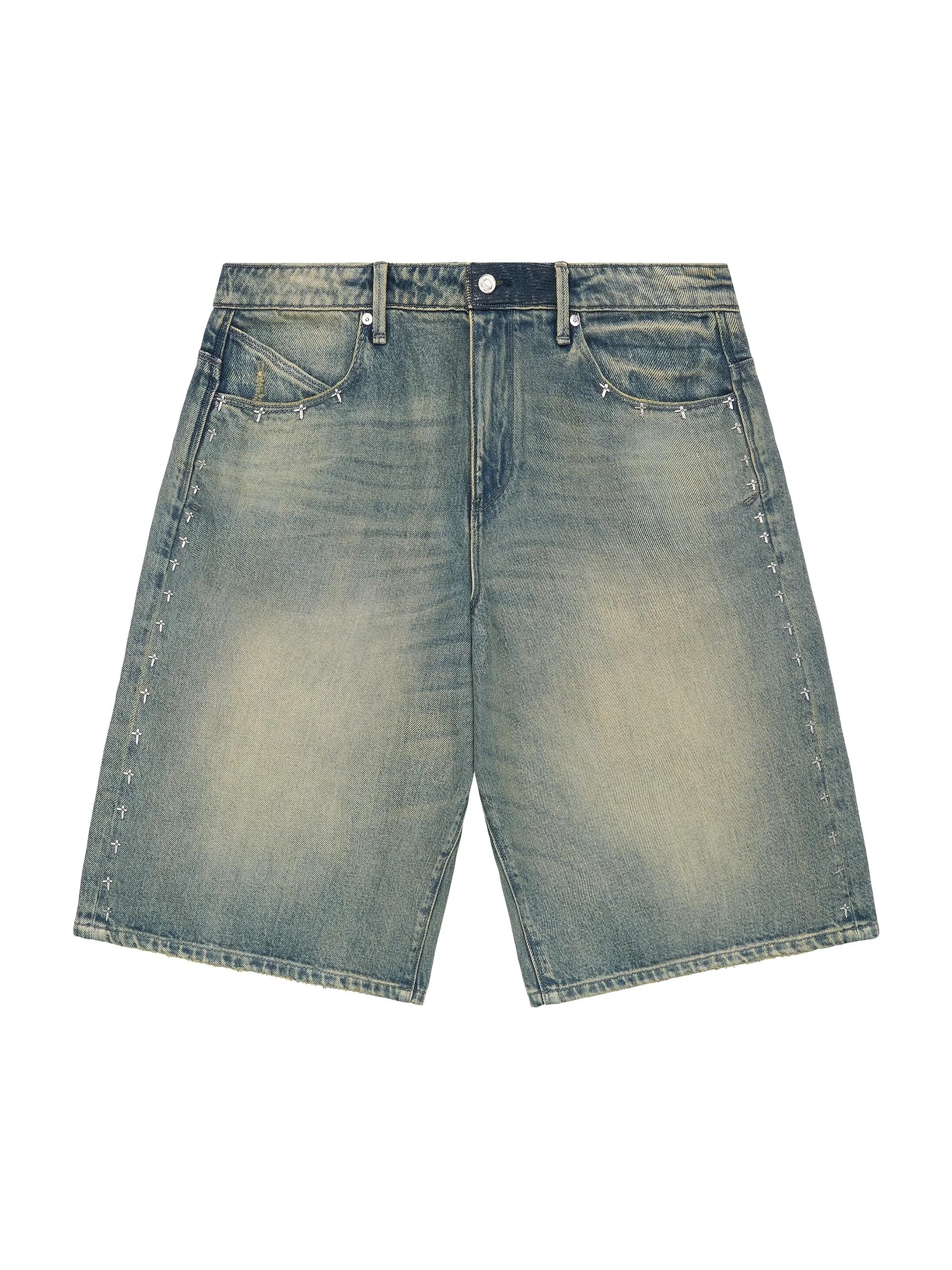 Men's Exodus Gustavo Denim Bermuda Shorts - Dawn Wave - 1