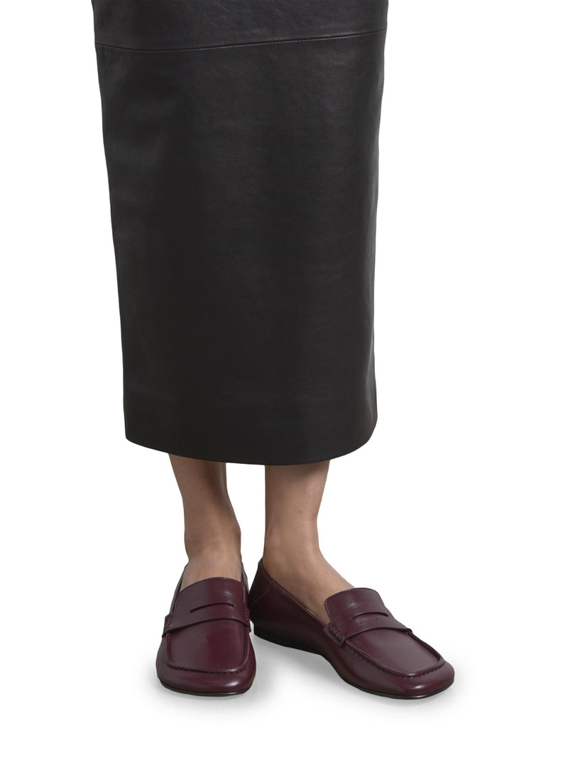 Women's Drew Leather Penny Loafers - Bordeaux 3