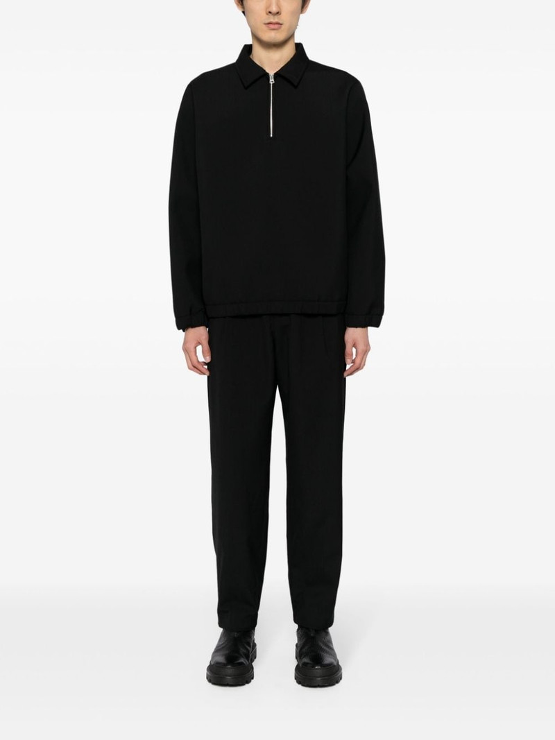 sacai drawstring-fastening tapered trousers outlook