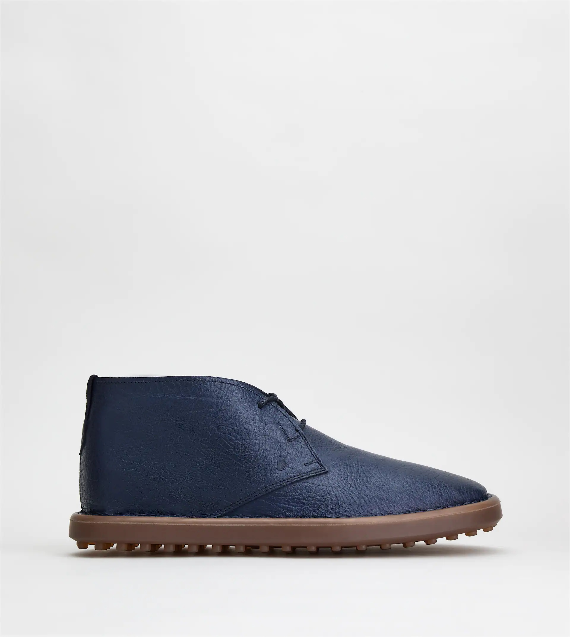 DESERT BOOTS IN LEATHER - BLUE - 1