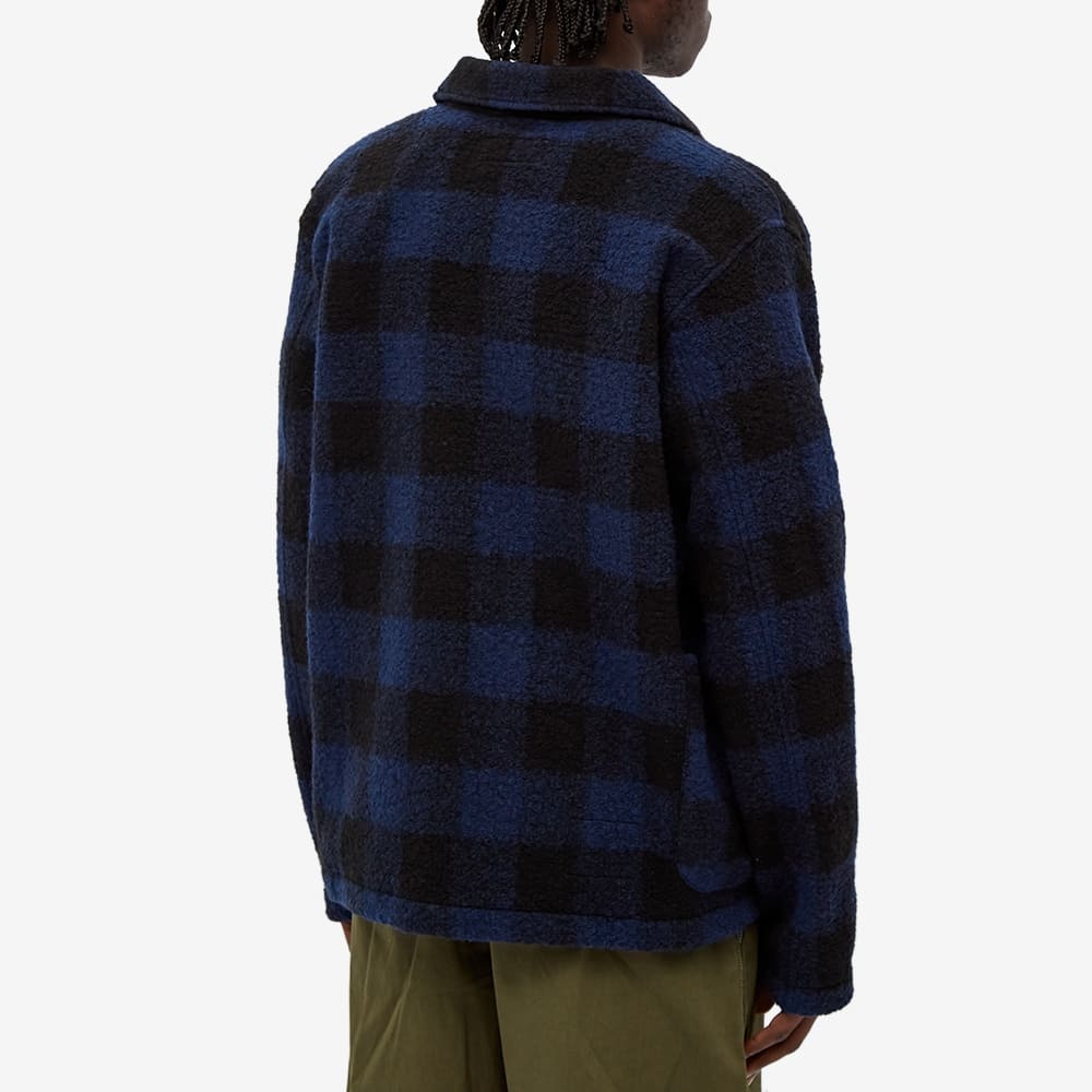 Universal Works Check Wool Fleece Lumber Jacket - 6