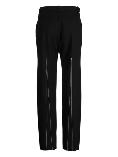Ports 1961 contrast-stitching slim-cut trousers outlook