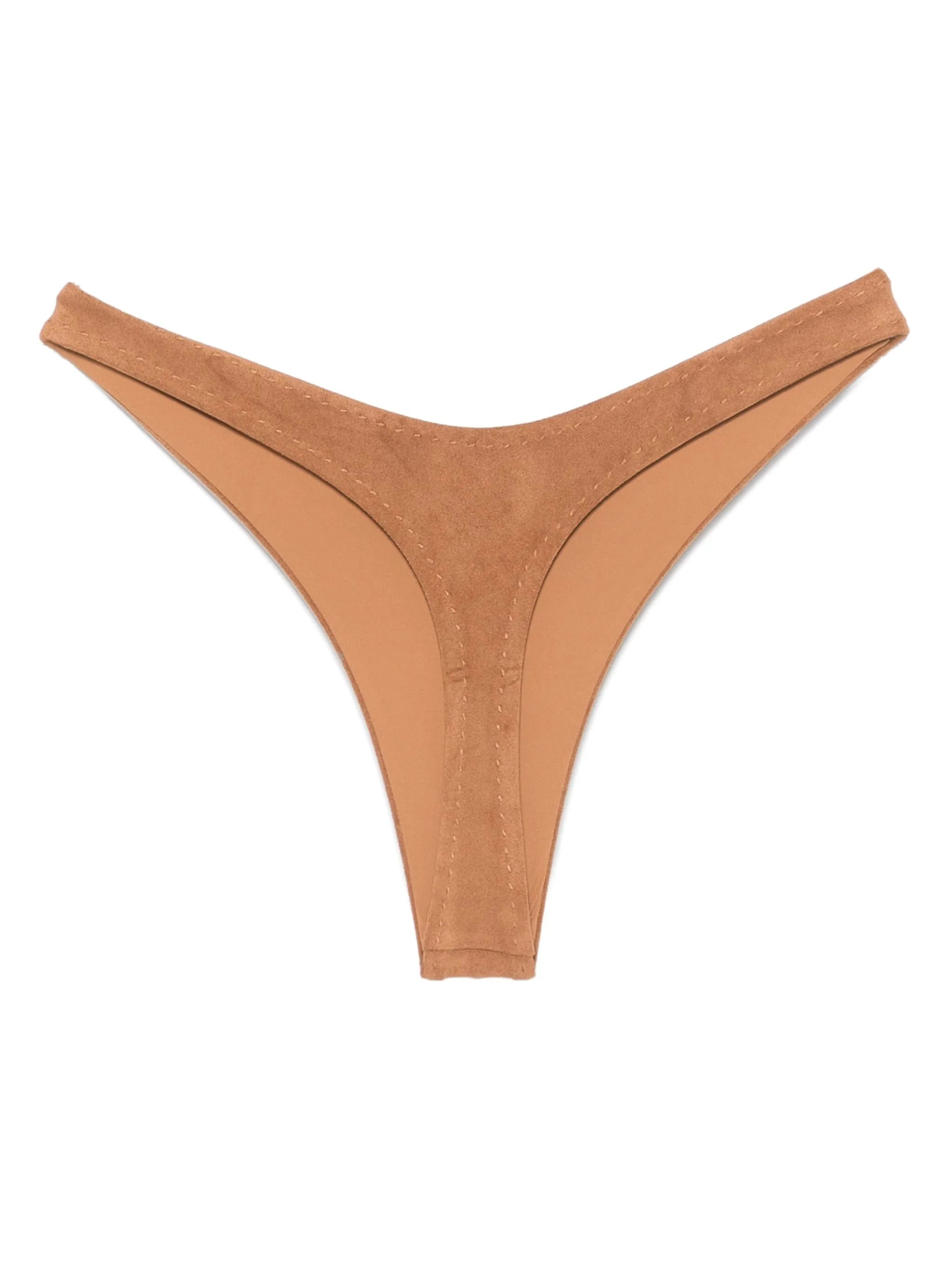 Frankies Bikinis X Bella Hadid Full Moon Suede Bikini Bottoms - 2