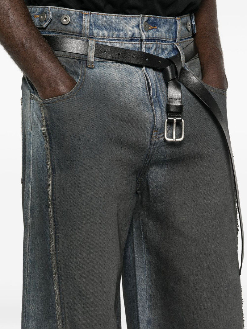 gradient-effect denim jeans 5