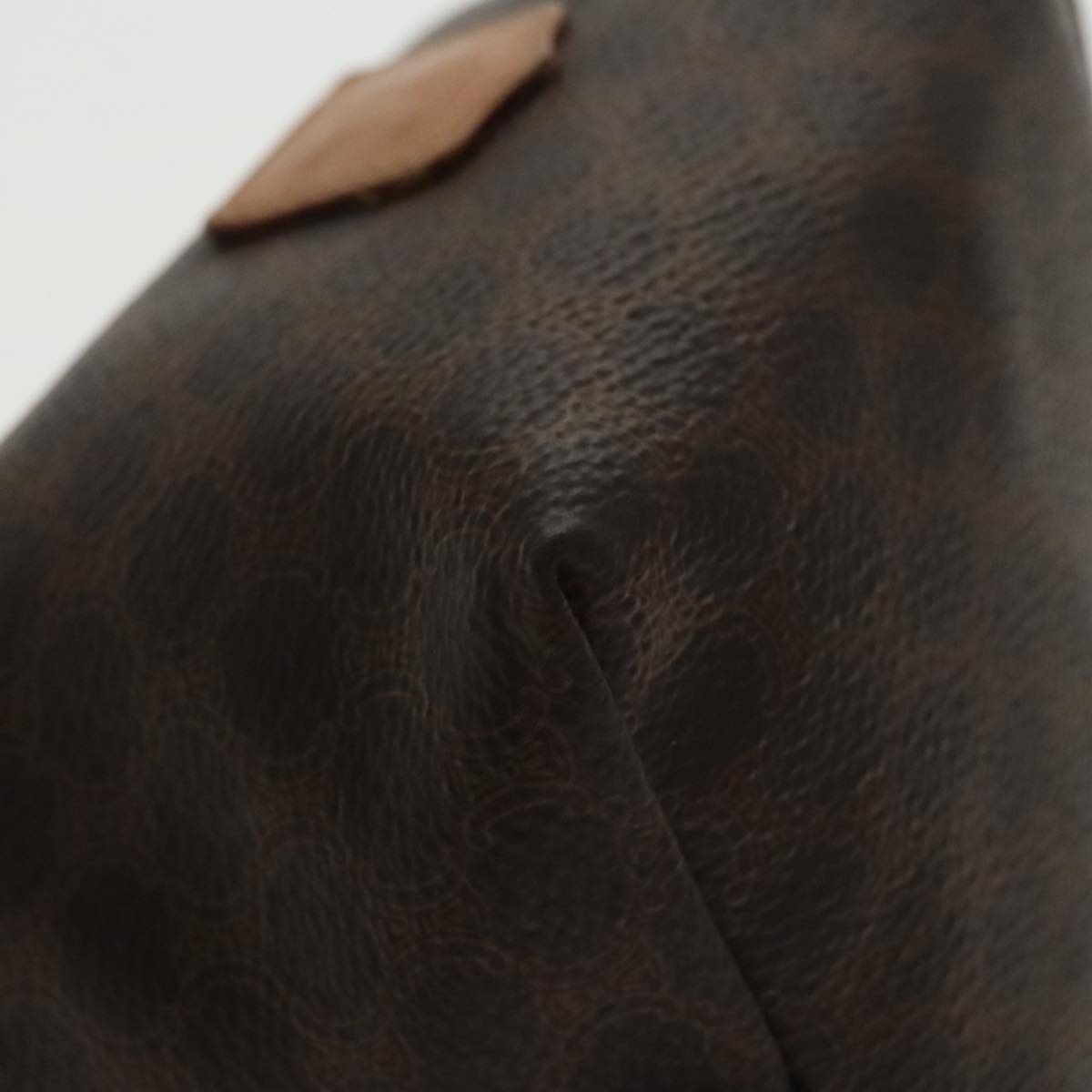 CELINE Macadam Canvas Hand Bag Pvc Leather Gold Brown - 9