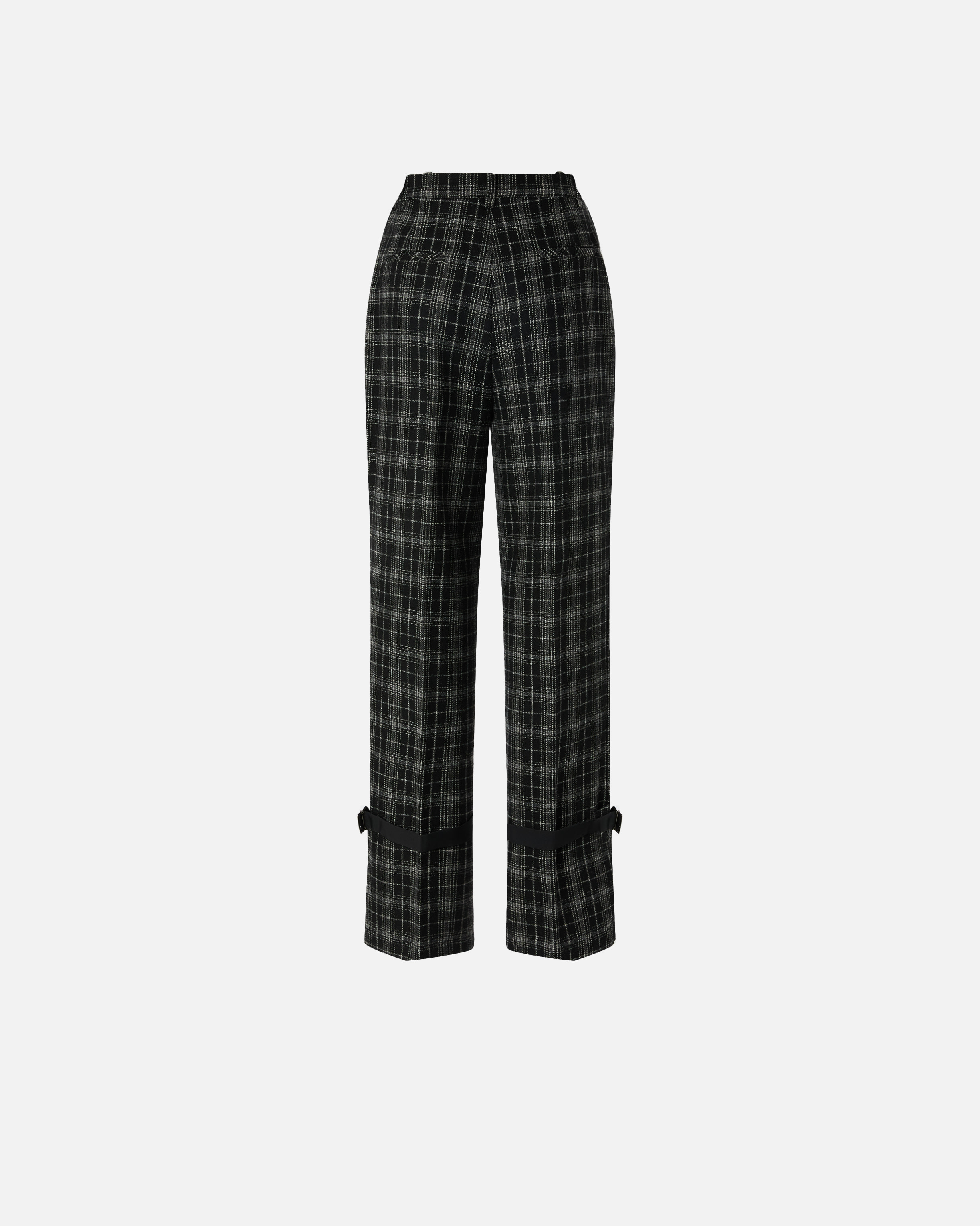 WIDE-LEG TROUSERS IN YARN-DYED CHECK - 2