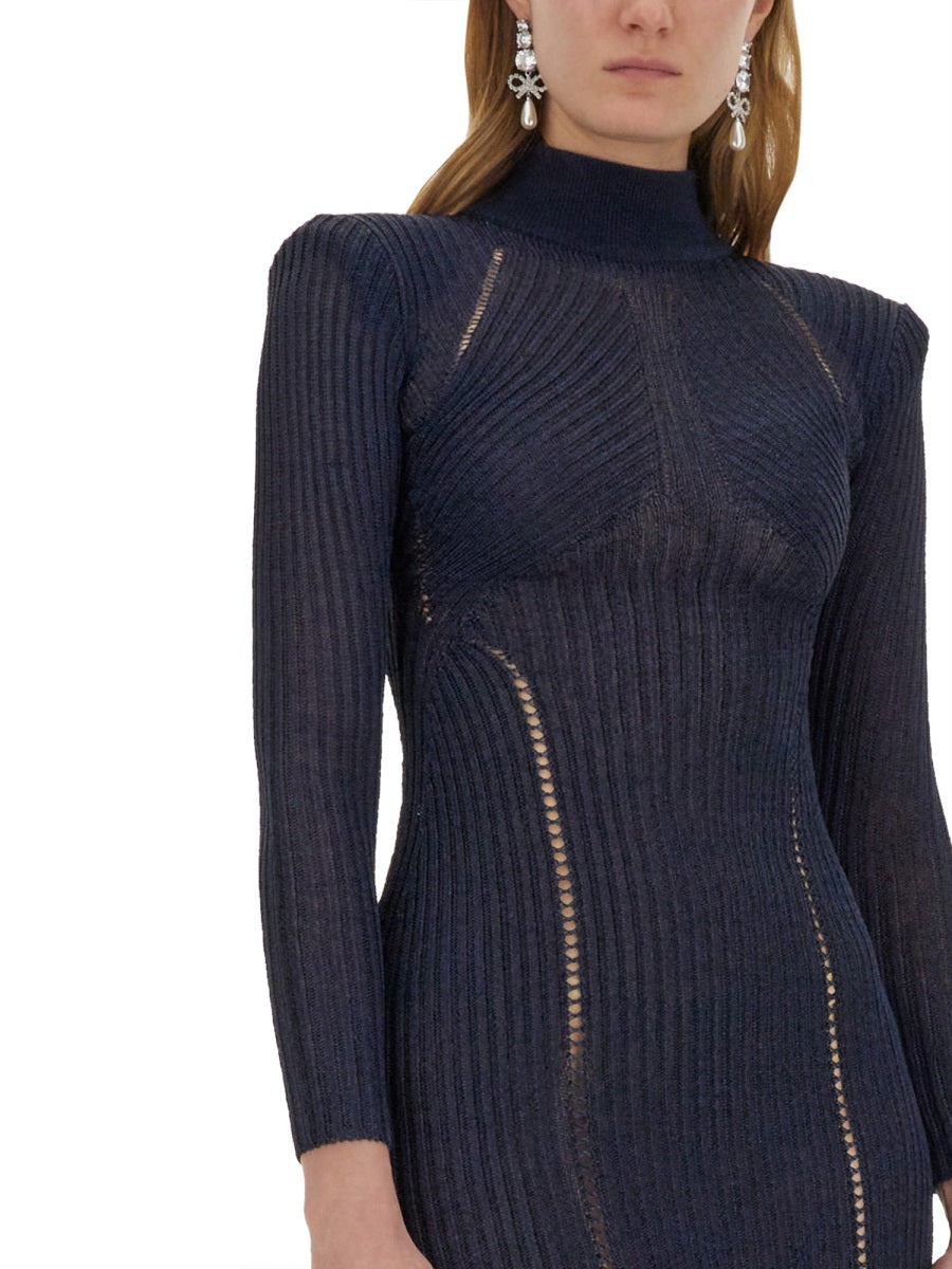 Self-Portrait Women Lurex Knit Maxi Dress - 4