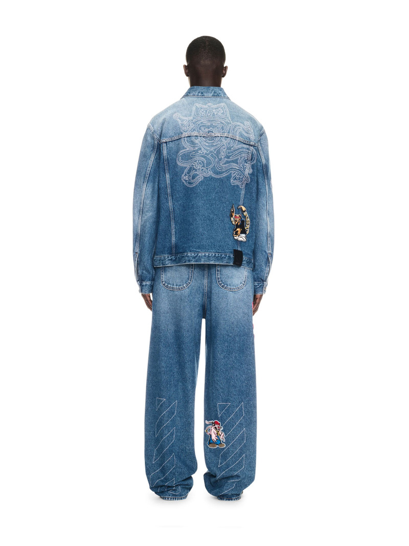 Blue Character Skate Denim Jacket 4