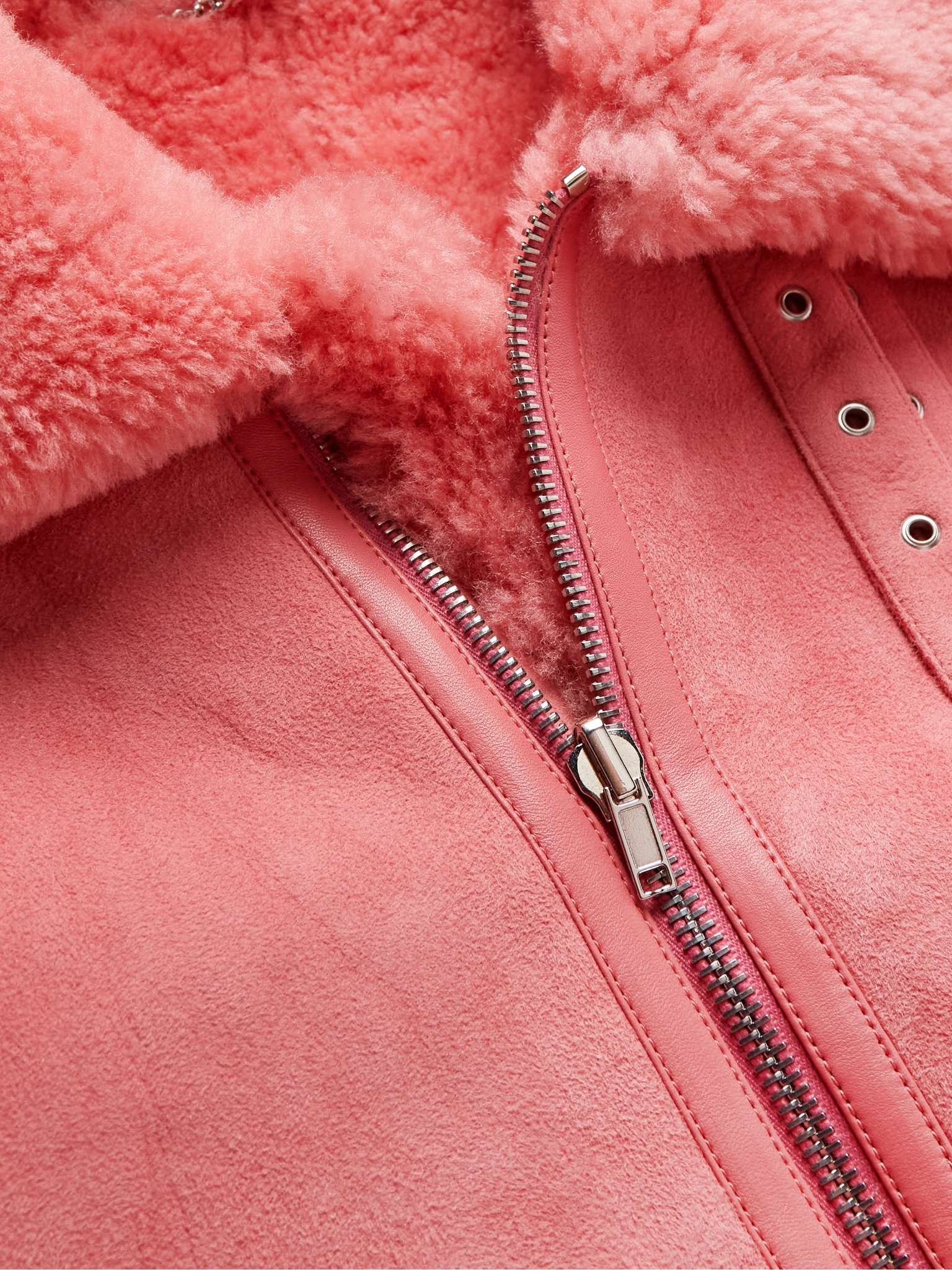Oversized Shearling Jacket - 5