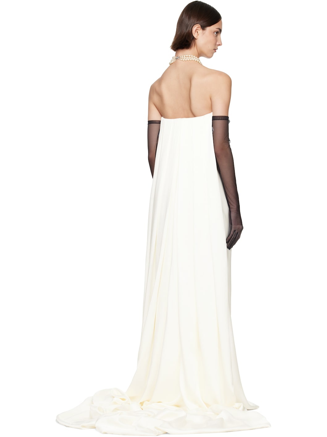 SSENSE Bridal Capsule Galaxy Cape Maxi Dress - 3