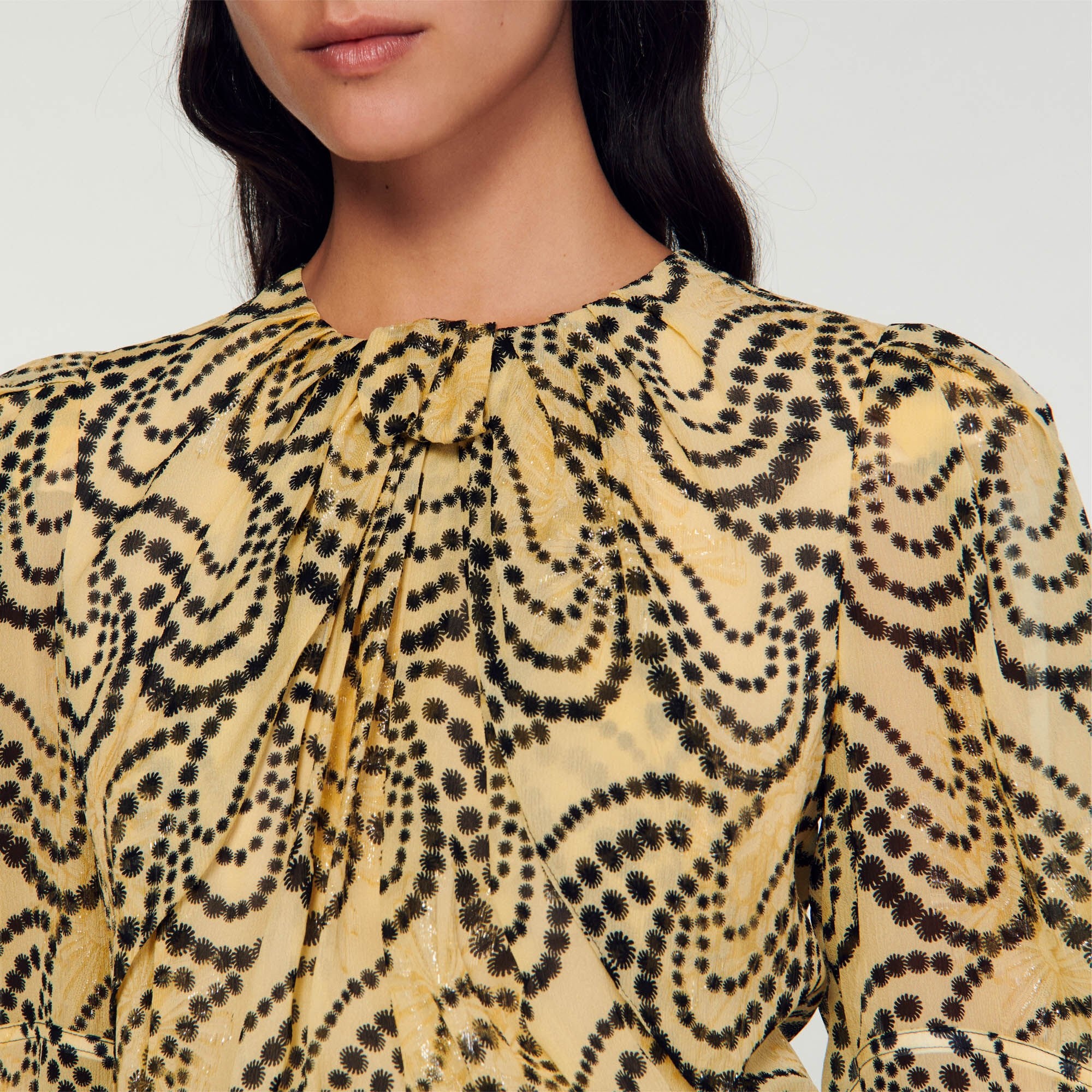 PAISLEY PRINT ASYMMETRIC DRESS - 4