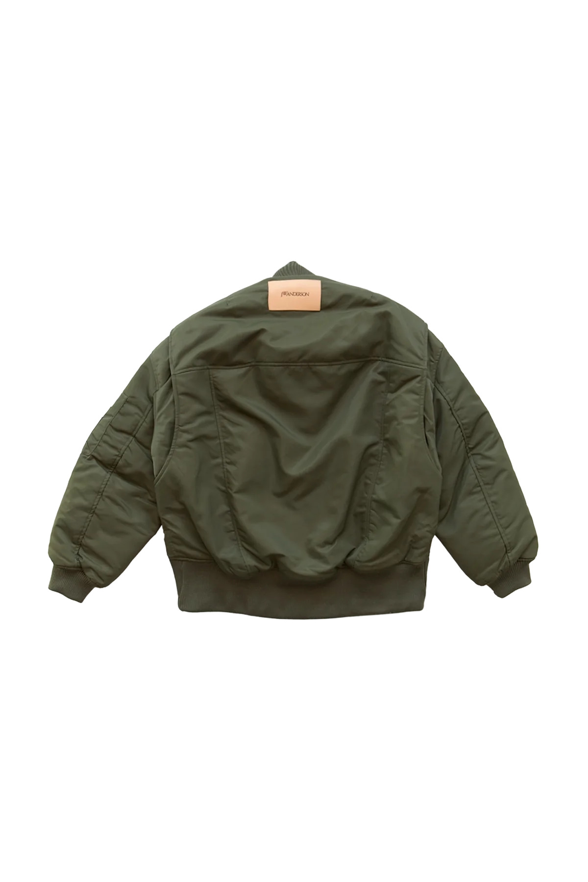 JW Anderson Oversized Curved Hem Bomber Jacket Green - 2