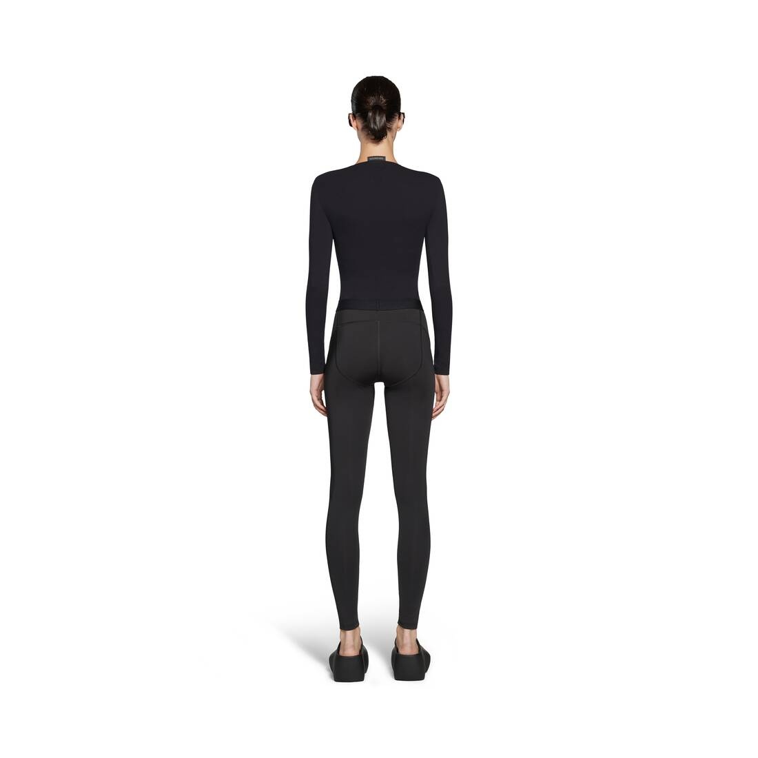 Women's Athletic Leggings in Black - 4