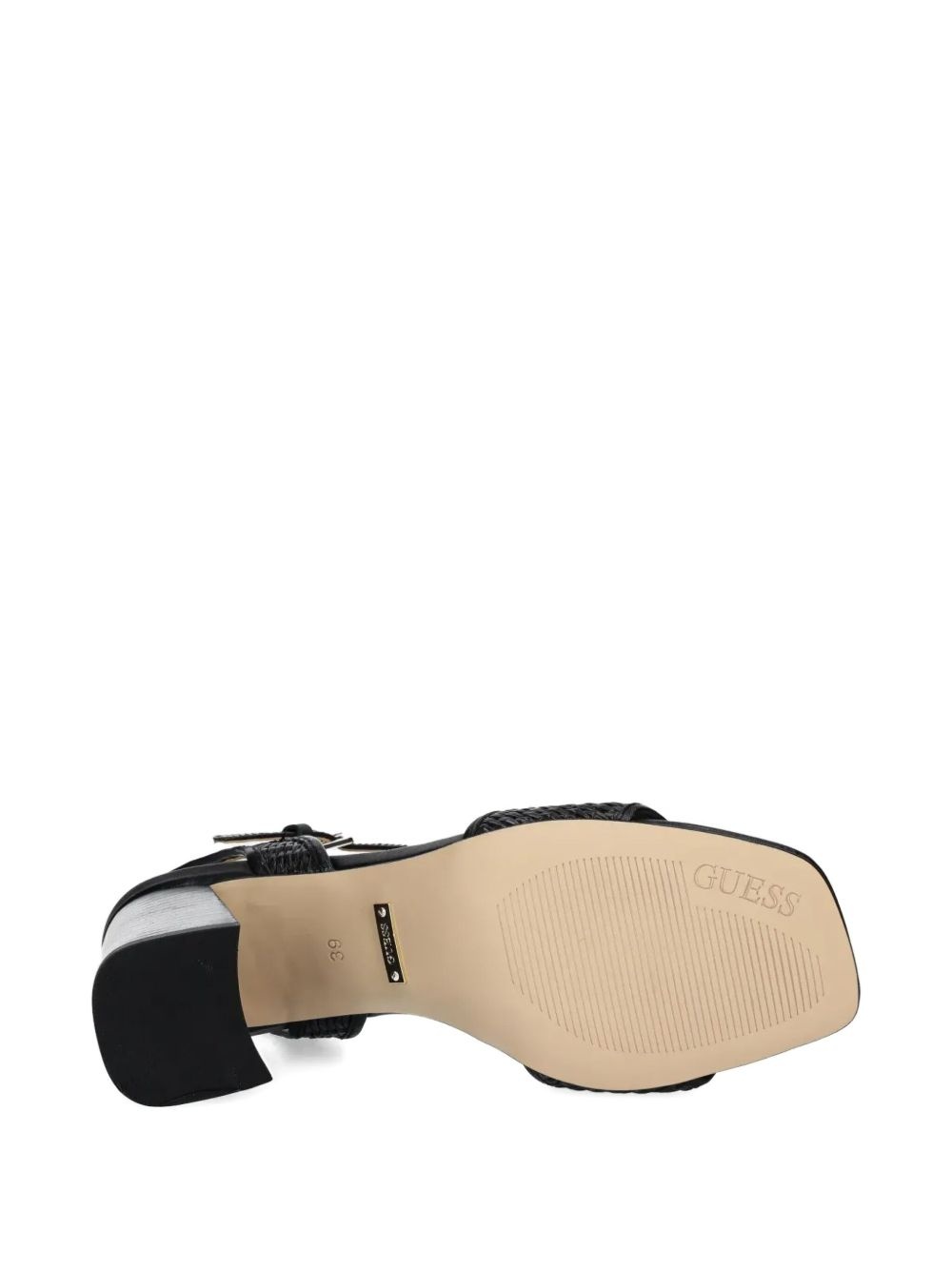 85mm Ganika woven-strap block-heel sandals - 5