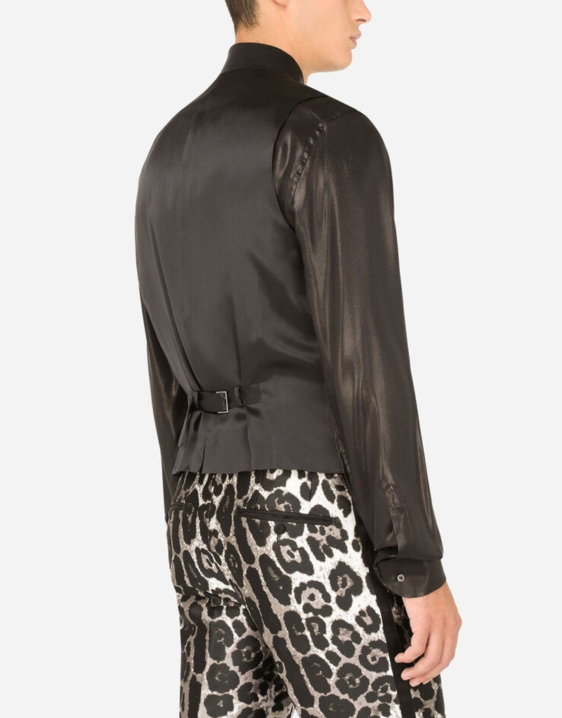 Leopard-print jacquard vest 5